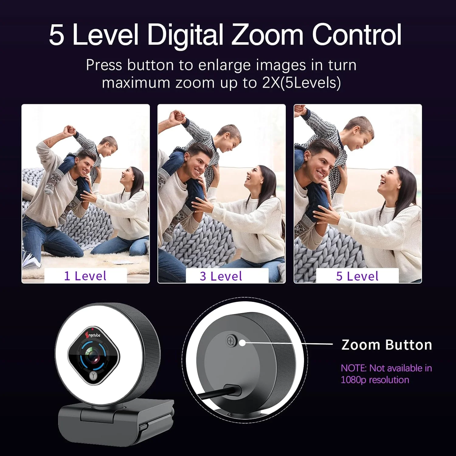 وب کم استریمینگ 1080P Angetube با رینگ لایت، وب کم HD با زوم دیجیتال و فوکوس خودکار برای کامپیوتر، لپ تاپ، مک - وب کم با میکروفون USB برای گیمینگ، ایکس باکس، گوگل میت وب کم استریمینگ 1080P Angetube با رینگ لایت، وب کم HD با زوم دیجیتال و فوکوس خودکار برای کامپیوتر، لپ تاپ، مک - وب کم با میکروفون USB برای گیمینگ، ایکس باکس، گوگل میت