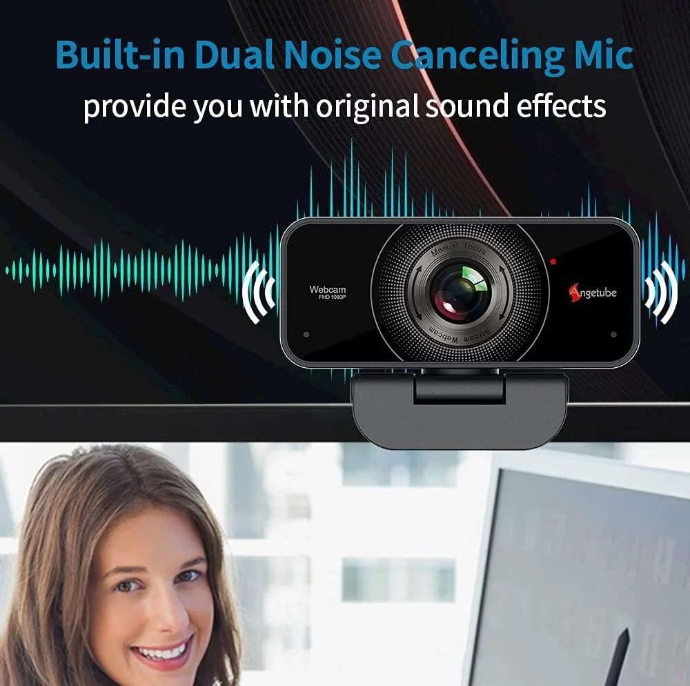 وب کم 1080P با میکروفون - دوربین USB برای لپ تاپ/رومیزی/مک - وب کم HD برای زوم/اسکایپ/تیمز/ایکس باکس، استریمینگ | کنفرانس ویدیویی | تماس وب کم 1080P با میکروفون - دوربین USB برای لپ تاپ/رومیزی/مک - وب کم HD برای زوم/اسکایپ/تیمز/ایکس باکس، استریمینگ | کنفرانس ویدیویی | تماس