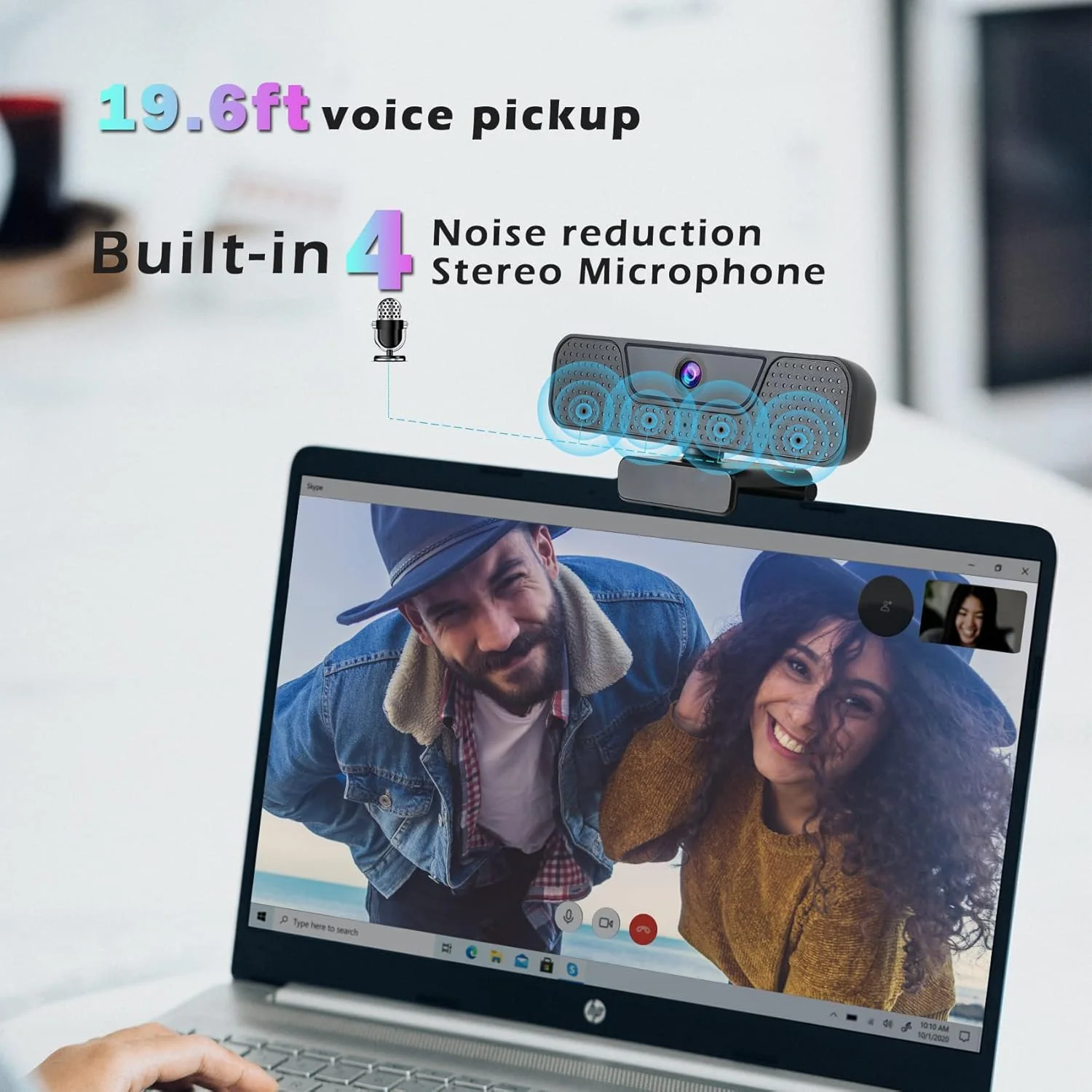 وبکم 4K آکیتا - دوربین کامپیوتر با میکروفون، زاویه دید عریض 75 درجه، وبکم 8 مگاپیکسلی UHD، اتصال آسان، دوربین وب USB برای کامپیوتر، رایانه شخصی، مک، کنفرانس ویدئویی/استریمینگ/زوم/یوتیوب/اسکایپ وبکم 4K آکیتا - دوربین کامپیوتر با میکروفون، زاویه دید عریض 75 درجه، وبکم 8 مگاپیکسلی UHD، اتصال آسان، دوربین وب USB برای کامپیوتر، رایانه شخصی، مک، کنفرانس ویدئویی/استریمینگ/زوم/یوتیوب/اسکایپ