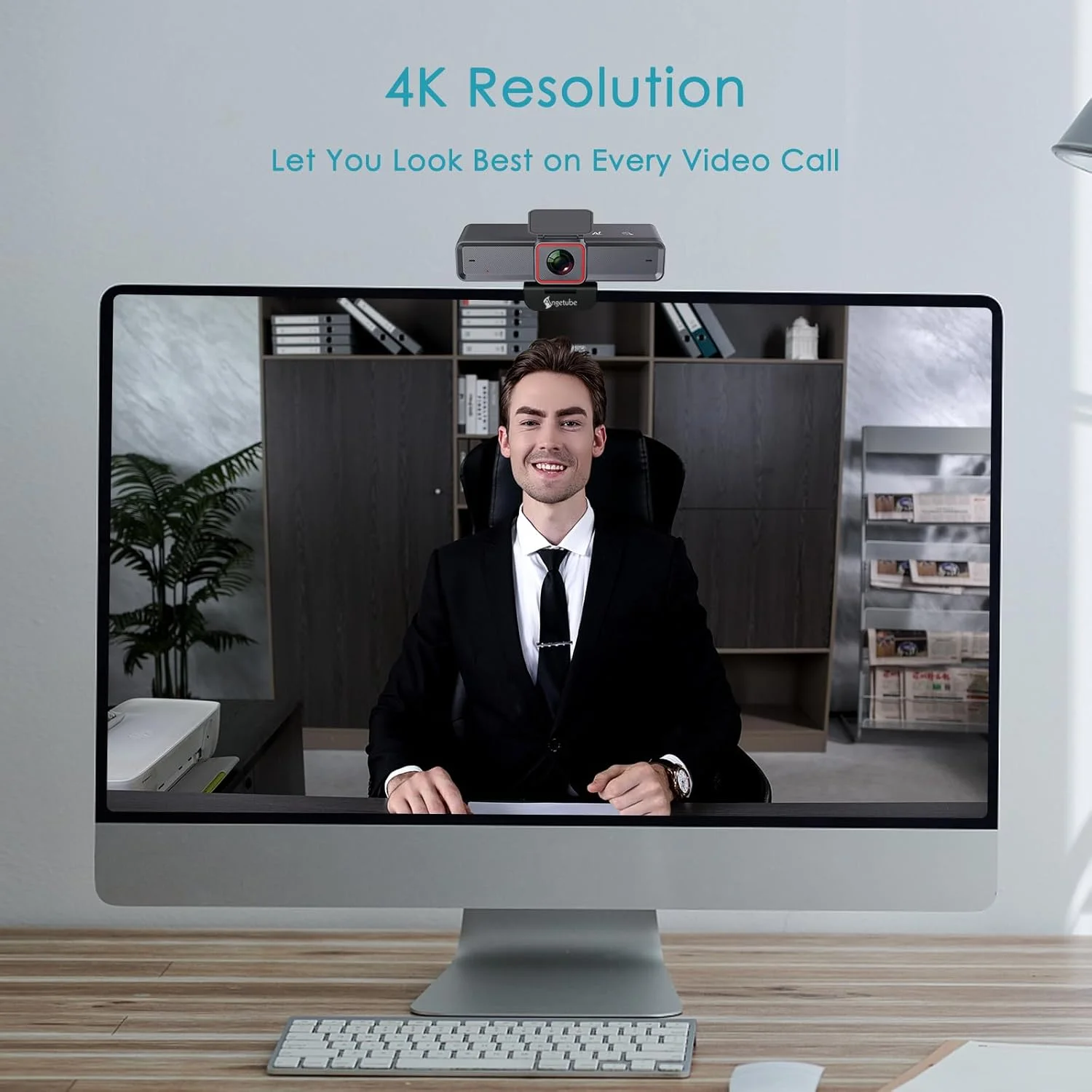 وبکم هوش مصنوعی 4K Angetube: وبکم با قابلیت ردیابی هوش مصنوعی، میکروفونهای دوگانه با قابلیت حذف نویز هوش مصنوعی - HDR، USB 3.0، کنترل از راه دور، سنسور Sony، میدان دید قابل تنظیم، سازگار با Teams، Zoom، Webex وبکم هوش مصنوعی 4K Angetube: وبکم با قابلیت ردیابی هوش مصنوعی، میکروفونهای دوگانه با قابلیت حذف نویز هوش مصنوعی - HDR، USB 3.0، کنترل از راه دور، سنسور Sony، میدان دید قابل تنظیم، سازگار با Teams، Zoom، Webex