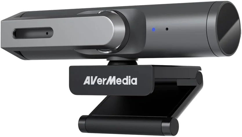 وب کم 4K AverMedia برای کامپیوتر و مک با فوکوس خودکار، میکروفون، قاب بندی خودکار هوش مصنوعی - دارای تاییدیه Zoom و Skype - USB با نور کم و زاویه دید گسترده برای استریم وب کم 4K AverMedia برای کامپیوتر و مک با فوکوس خودکار، میکروفون، قاب بندی خودکار هوش مصنوعی - دارای تاییدیه Zoom و Skype - USB با نور کم و زاویه دید گسترده برای استریم