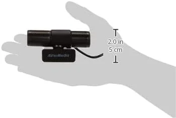 وب کم استریمینگ AVerMedia PW313 - کیفیت Full HD 1080p/30fps برای تماس های ویدیویی، سازگار با اسکایپ، زوم، فیس تایم، هنگ اوت، PC/Mac/Laptop - مشکی