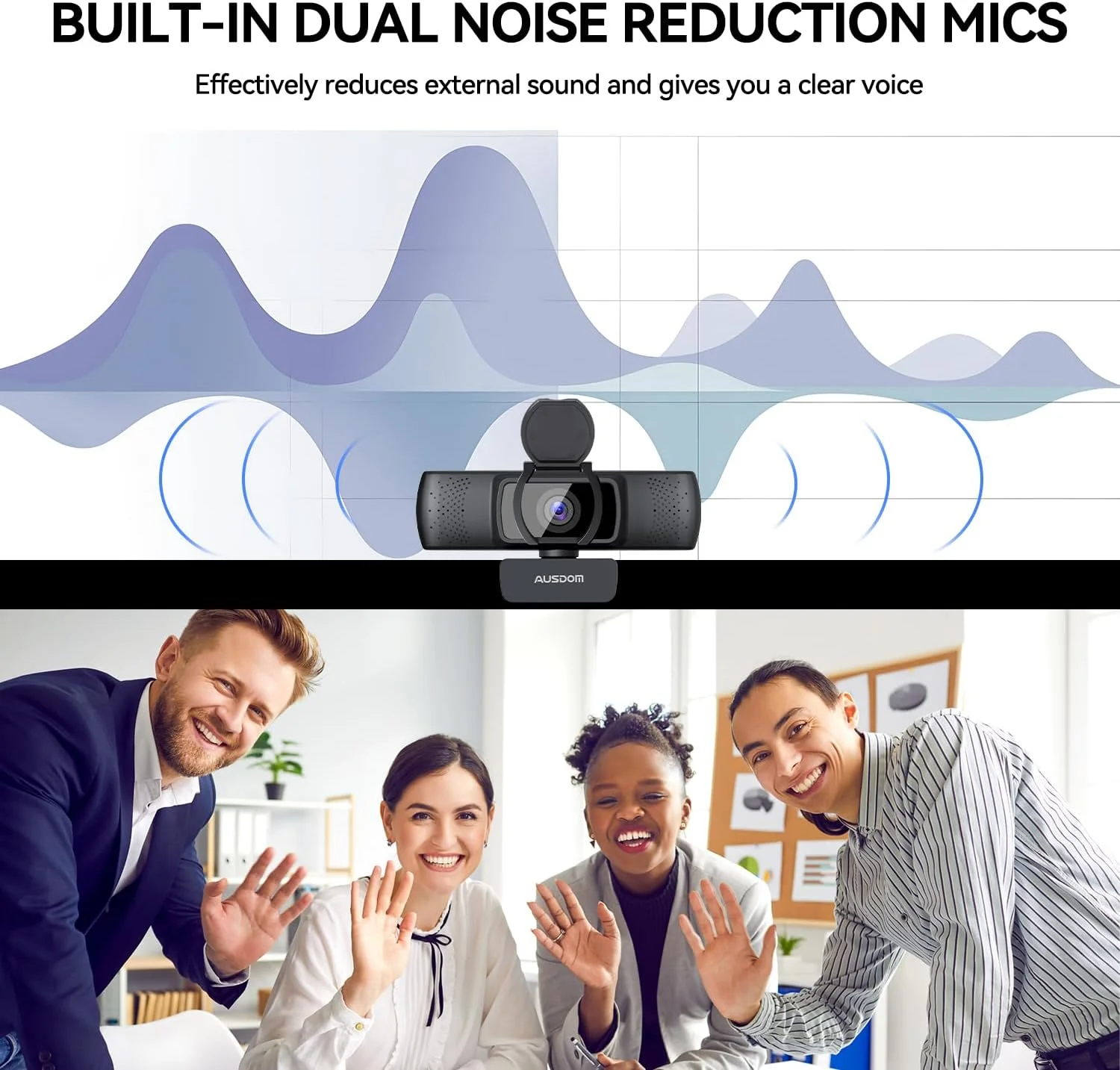 وب کم تجاری Ausdom مدل AF640 با کیفیت Full HD 1080p و 30 فریم بر ثانیه، دارای میکروفون و فوکوس خودکار، زاویه دید 90 درجه، مناسب برای کامپیوتر، لپ تاپ و مک، سازگار با Skype، Zoom، WebEx و Lync وب کم تجاری Ausdom مدل AF640 با کیفیت Full HD 1080p و 30 فریم بر ثانیه، دارای میکروفون و فوکوس خودکار، زاویه دید 90 درجه، مناسب برای کامپیوتر، لپ تاپ و مک، سازگار با Skype، Zoom، WebEx و Lync