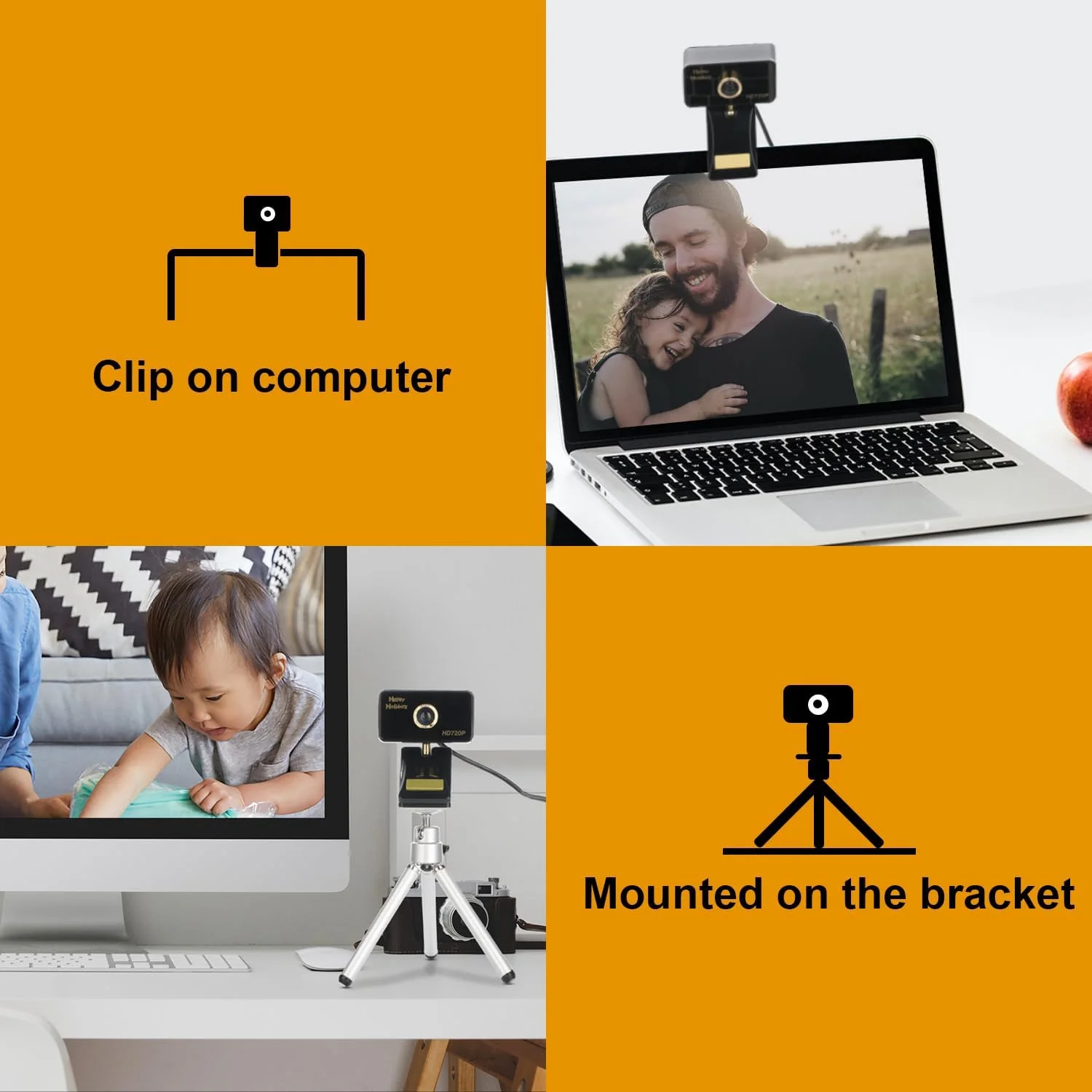 وب کم HD 720P Bocodow با اصلاح نور کم، طراحی شده با میکروفون کاهش نویز، برای اسکایپ، فیس تایم، هنگ اوت، WebEx، PC/Mac/Laptop/MacBook/Tablet وب کم HD 720P Bocodow با اصلاح نور کم، طراحی شده با میکروفون کاهش نویز، برای اسکایپ، فیس تایم، هنگ اوت، WebEx، PC/Mac/Laptop/MacBook/Tablet