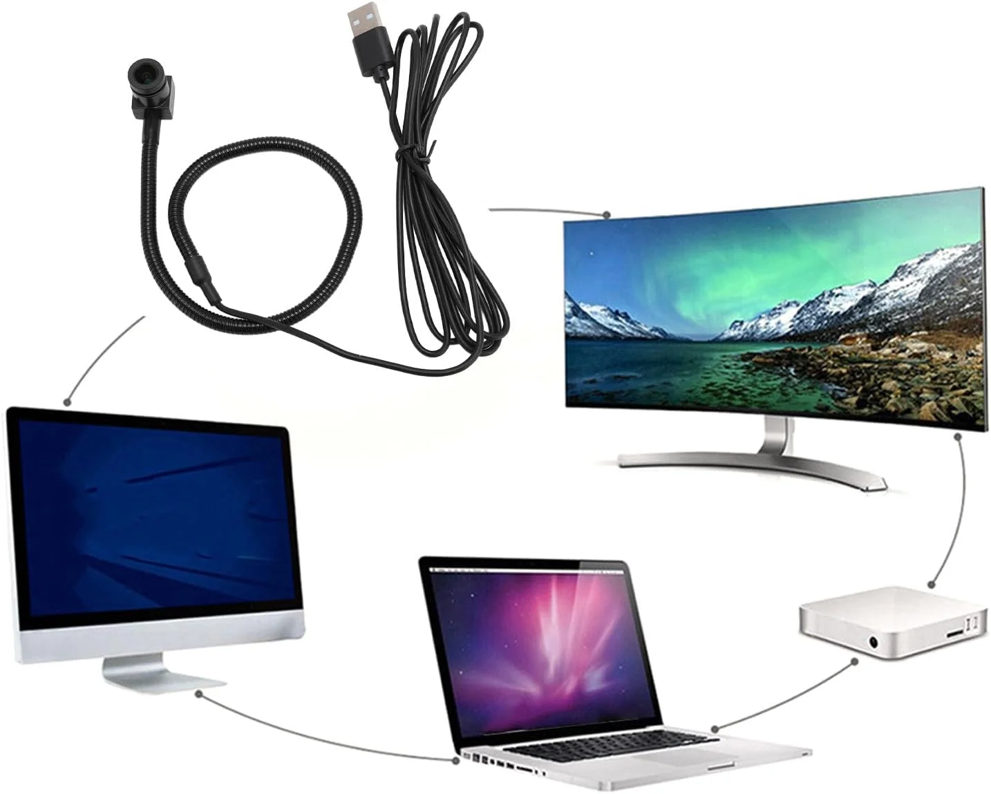 وب کم مرکزی کامپیوتر، وب کم USB مرکزی، دوربین 8 مگاپیکسلی صفحه نمایش میانی با میکروفون داخلی و فوکوس ثابت وب کم مرکزی کامپیوتر، وب کم USB مرکزی، دوربین 8 مگاپیکسلی صفحه نمایش میانی با میکروفون داخلی و فوکوس ثابت