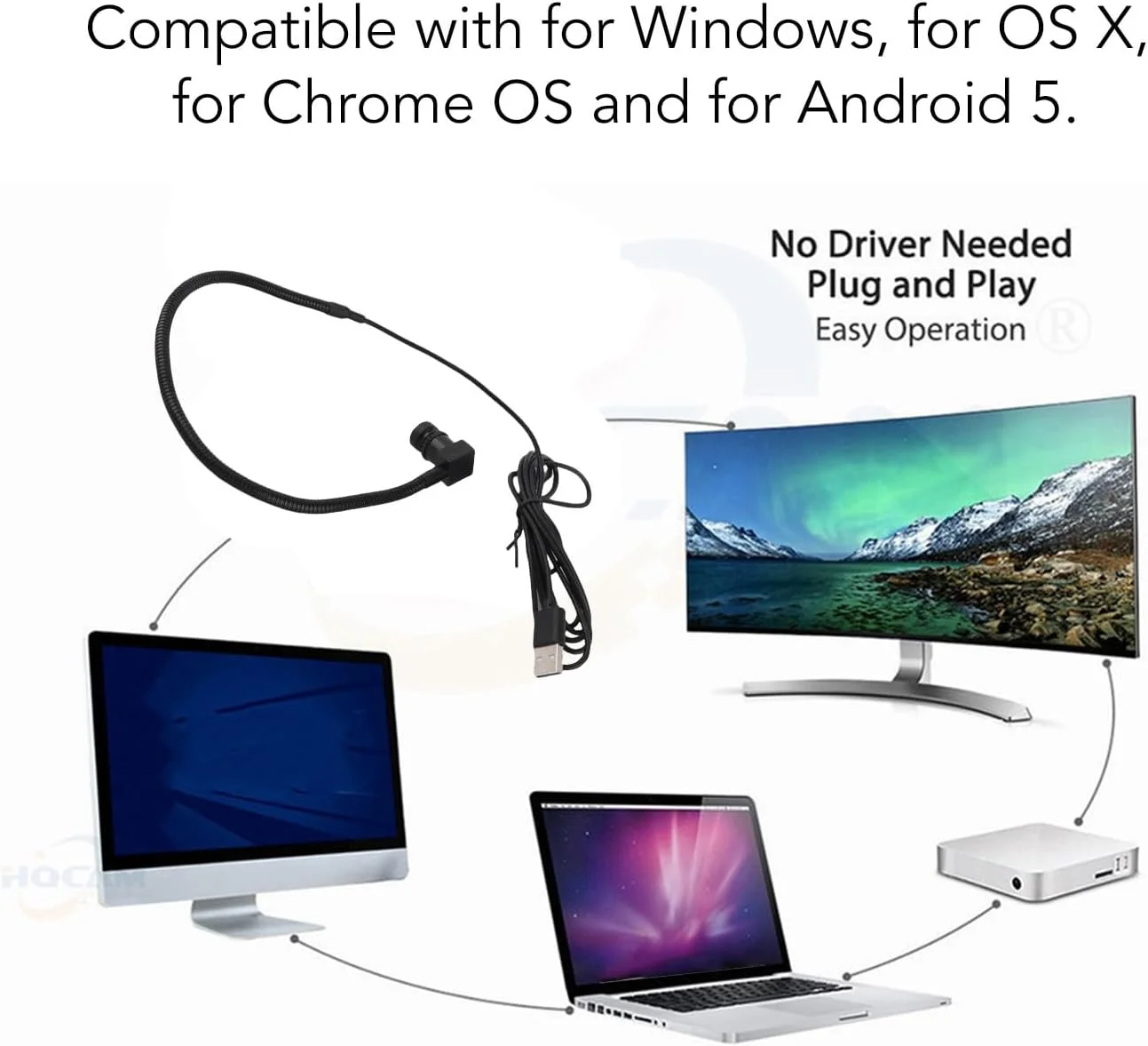 وبکم USB مرکزی، 1080p 2MP 3.6 MM با فوکوس خودکار و میکروفون داخلی برای Zoom، Skype و Hangouts برای کامپیوتر و لپتاپ وبکم USB مرکزی، 1080p 2MP 3.6 MM با فوکوس خودکار و میکروفون داخلی برای Zoom، Skype و Hangouts برای کامپیوتر و لپتاپ