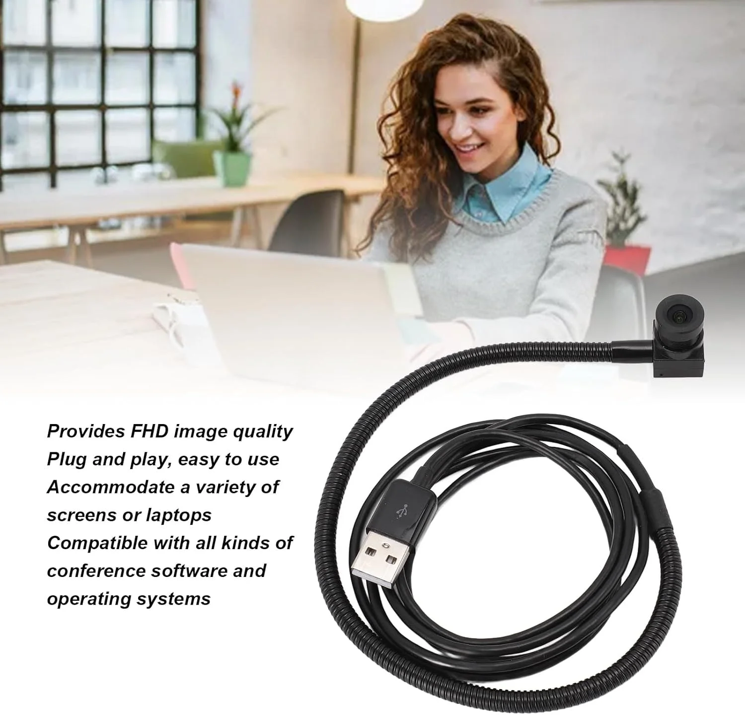 وب کم USB مرکزی، دوربین فوکوس خودکار برای کنفرانس ویدیویی و پخش زنده، وب کم USB با قابلیت اتصال و پخش آسان وب کم USB مرکزی، دوربین فوکوس خودکار برای کنفرانس ویدیویی و پخش زنده، وب کم USB با قابلیت اتصال و پخش آسان