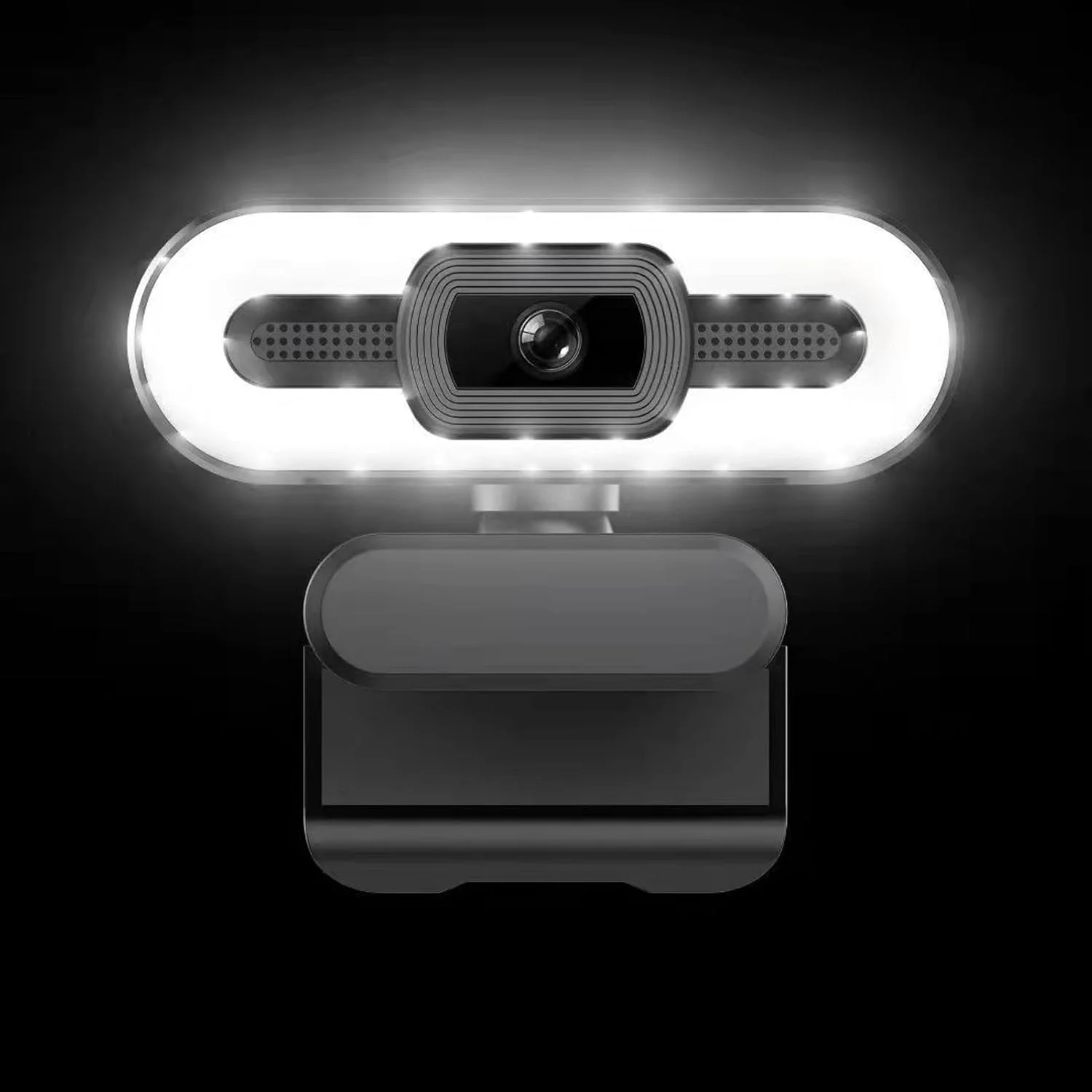 وب کم با نور، دوربین کامپیوتر 4K، دوربین USB با میکروفون و نور تکمیلی برای لپ تاپ و نمایشگر LCD، عملکرد زیباسازی خودکار، کنفرانس ویدیویی زنده، اتصال آسان وب کم با نور، دوربین کامپیوتر 4K، دوربین USB با میکروفون و نور تکمیلی برای لپ تاپ و نمایشگر LCD، عملکرد زیباسازی خودکار، کنفرانس ویدیویی زنده، اتصال آسان