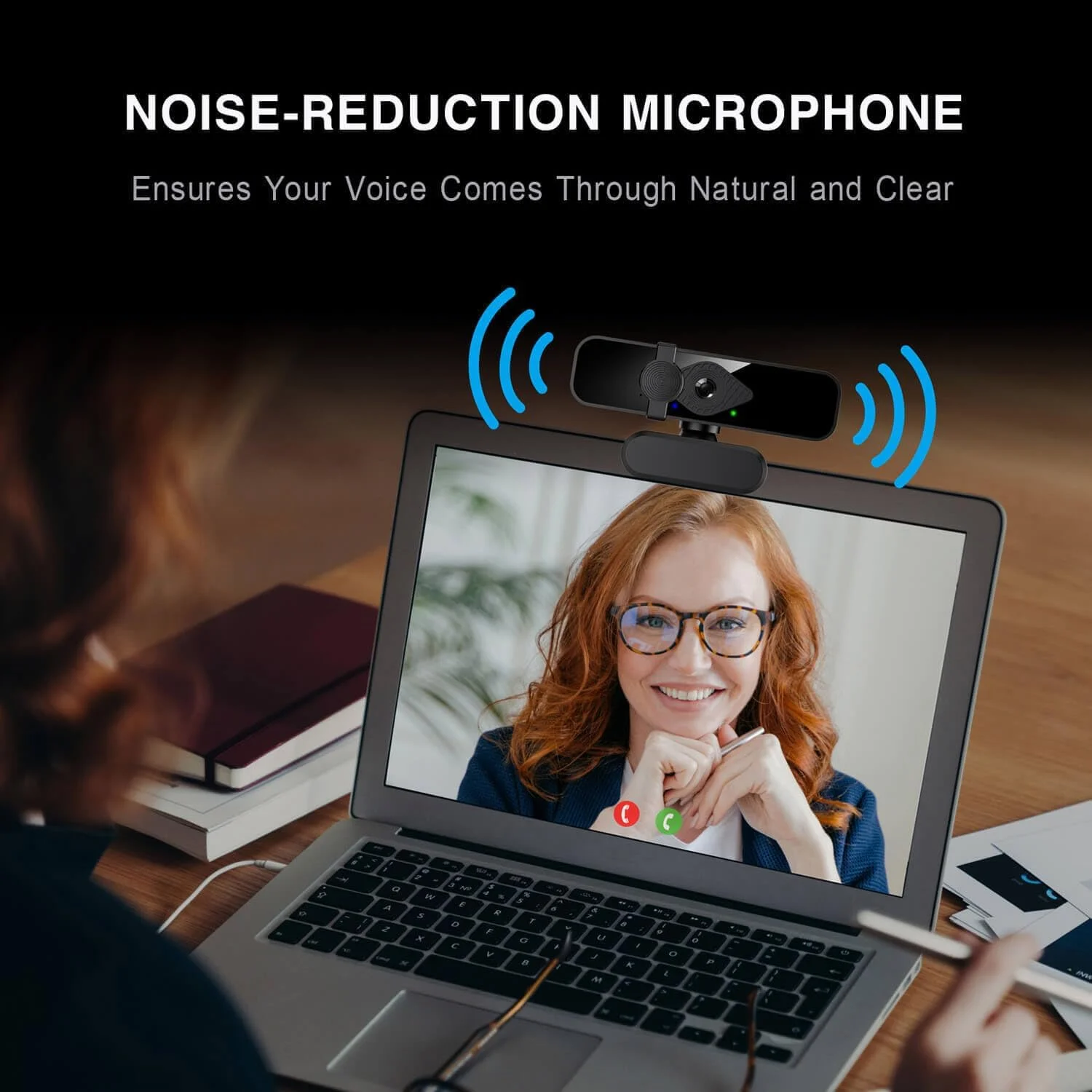 وبکم 2K برای کامپیوتر، دوربین USB با زاویه دید 85 درجه، با میکروفون حذف نویز و پوشش حریم خصوصی، دوربینهای وب HD برای مانیتور لپتاپ و رایانه رومیزی، استریمینگ، تماس ویدیویی، 1 عدد نگهدارنده کابل وبکم 2K برای کامپیوتر، دوربین USB با زاویه دید 85 درجه، با میکروفون حذف نویز و پوشش حریم خصوصی، دوربینهای وب HD برای مانیتور لپتاپ و رایانه رومیزی، استریمینگ، تماس ویدیویی، 1 عدد نگهدارنده کابل