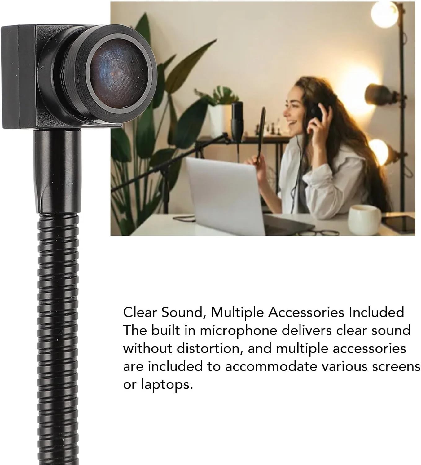 وب کم 1080P با قابلیت نصب در وسط صفحه نمایش Dpofirs، وب کم با تمرکز بر مرکز چشم، USB 8MP با فوکوس ثابت، تصویر FHD، میکروفون داخلی، نصب آسان وب کم 1080P با قابلیت نصب در وسط صفحه نمایش Dpofirs، وب کم با تمرکز بر مرکز چشم، USB 8MP با فوکوس ثابت، تصویر FHD، میکروفون داخلی، نصب آسان