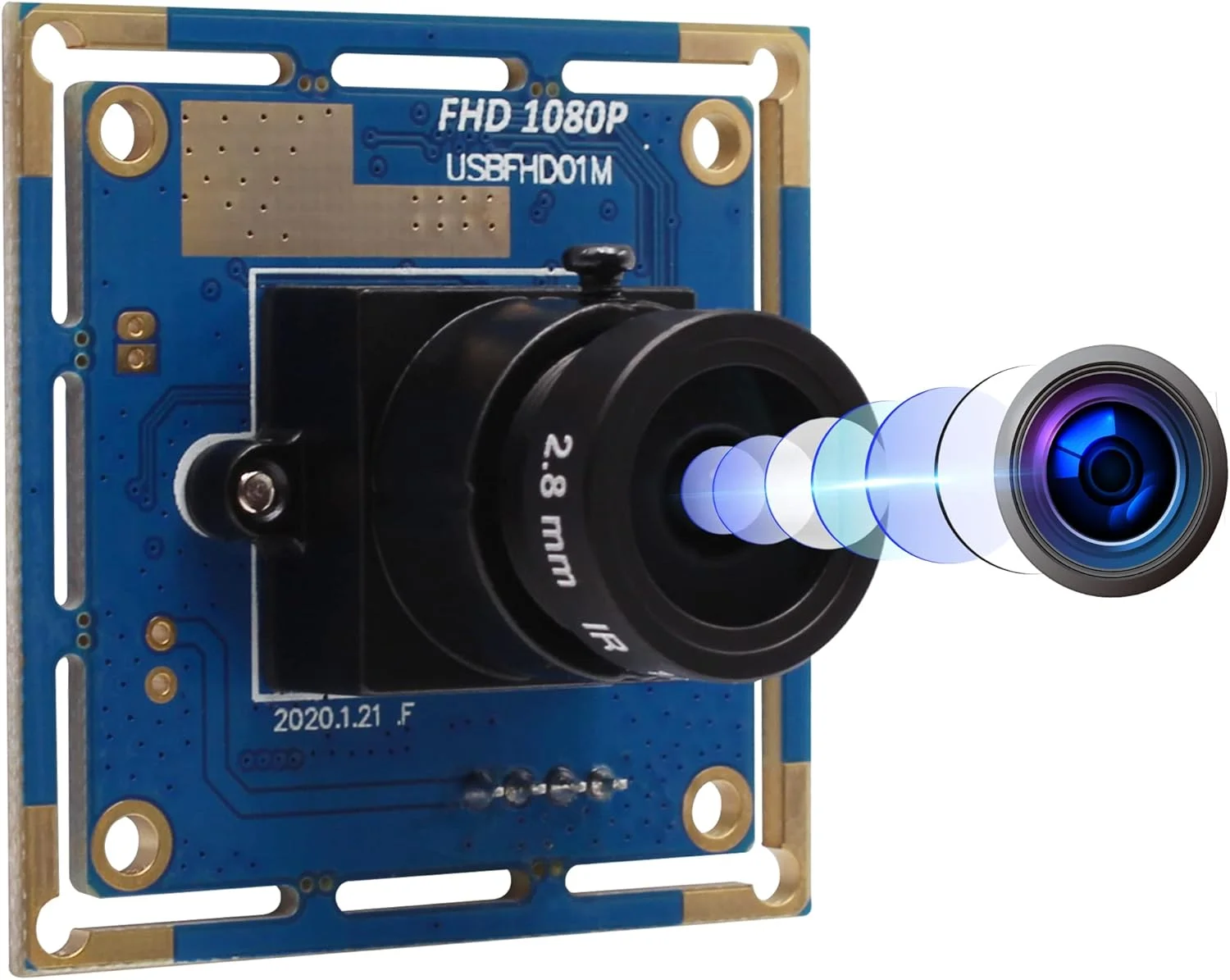 وب کم فول اچ دی ELP با لنز 2.8 میلی متری، وب کم 1080P USB، ماژول دوربین USB، وب کم کامپیوتر USB، اتصال و پخش، سازگار با ویندوز/لینوکس/اندروید USBFHD01M-L28 وب کم فول اچ دی ELP با لنز 2.8 میلی متری، وب کم 1080P USB، ماژول دوربین USB، وب کم کامپیوتر USB، اتصال و پخش، سازگار با ویندوز/لینوکس/اندروید USBFHD01M-L28