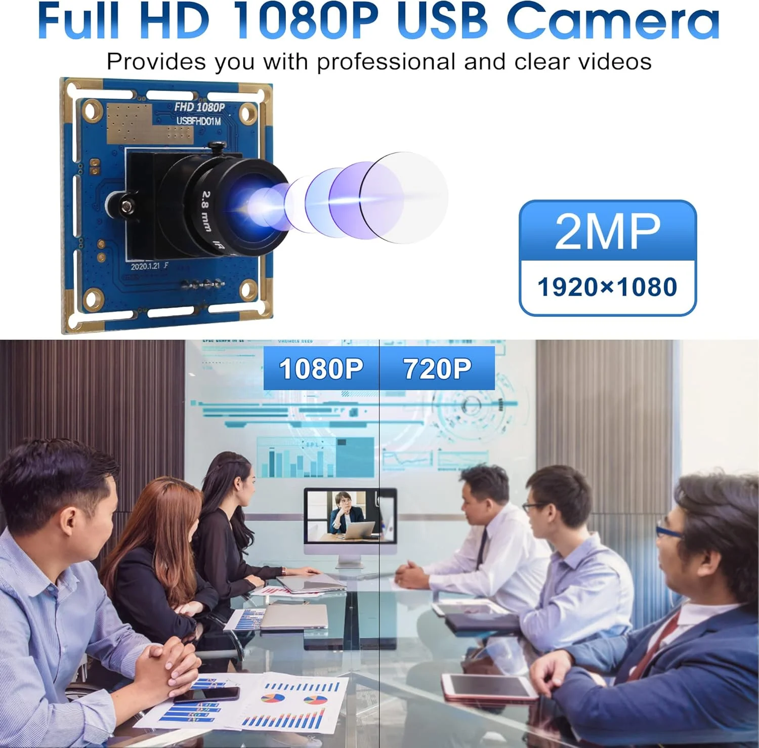 وب کم فول اچ دی ELP با لنز 2.8 میلی متری، وب کم 1080P USB، ماژول دوربین USB، وب کم کامپیوتر USB، اتصال و پخش، سازگار با ویندوز/لینوکس/اندروید USBFHD01M-L28 وب کم فول اچ دی ELP با لنز 2.8 میلی متری، وب کم 1080P USB، ماژول دوربین USB، وب کم کامپیوتر USB، اتصال و پخش، سازگار با ویندوز/لینوکس/اندروید USBFHD01M-L28