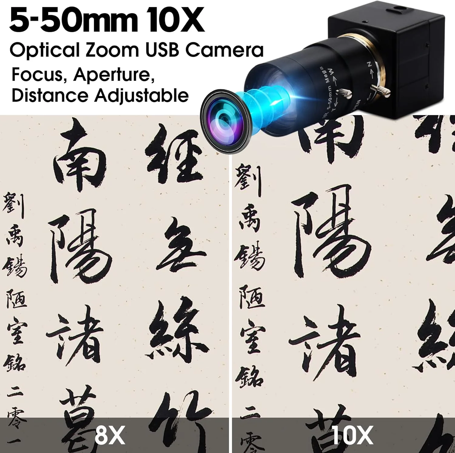 وبکم 4K ELP با کیفیت الترا اچ دی 2160P، دوربین USB با لنز فوکوس دستی اپتیکال 10x میلیمتری 5-50، سنسور IMX415، دوربین زوم USB برای کنفرانس ویدئویی، وبکم USB با قابلیت اتصال و پخش آسان برای ویندوز، لینوکس، مک، رزبری پای وبکم 4K ELP با کیفیت الترا اچ دی 2160P، دوربین USB با لنز فوکوس دستی اپتیکال 10x میلیمتری 5-50، سنسور IMX415، دوربین زوم USB برای کنفرانس ویدئویی، وبکم USB با قابلیت اتصال و پخش آسان برای ویندوز، لینوکس، مک، رزبری پای