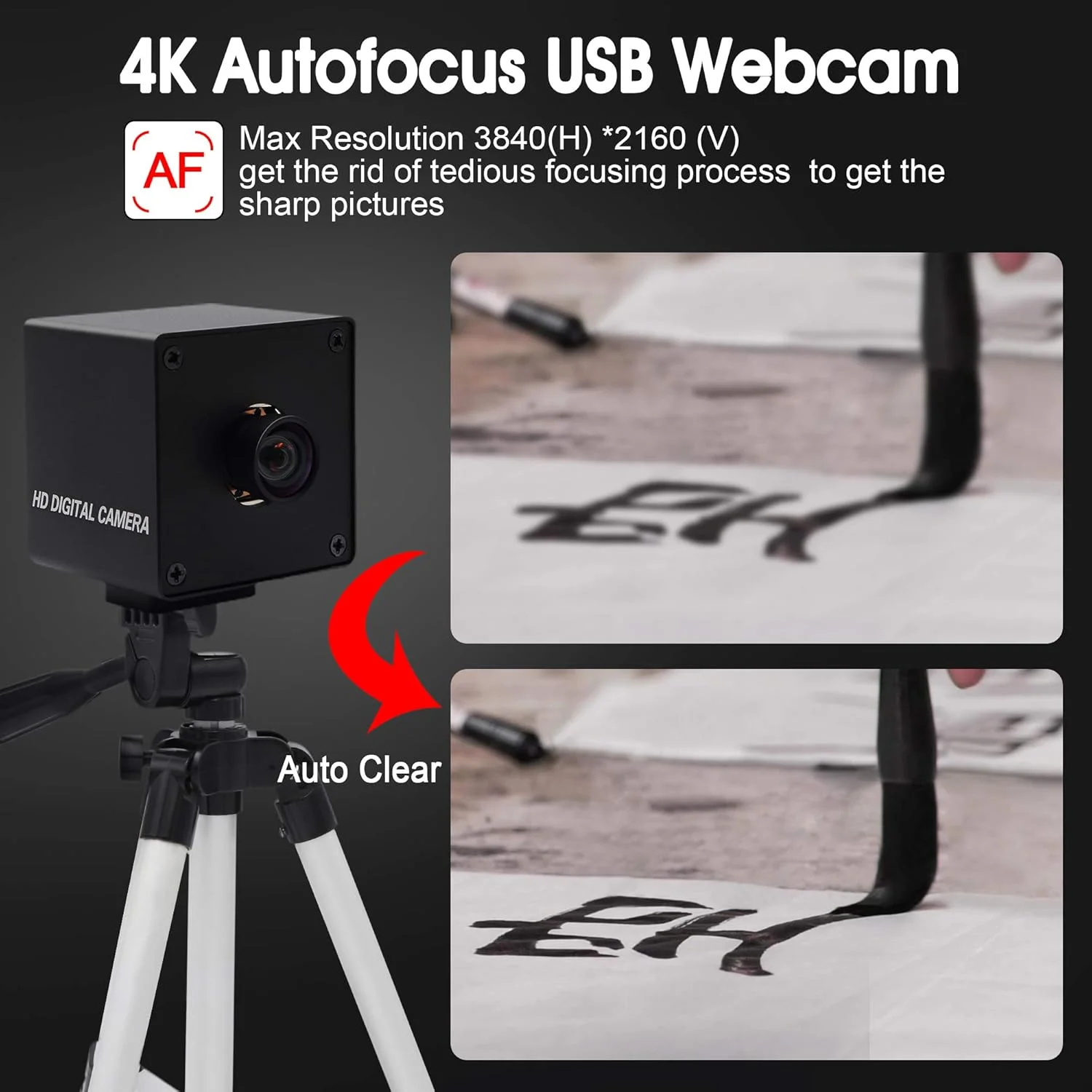 وب کم 4K با رزولوشن بالا ELP، دوربین USB با فوکوس خودکار Ultra HD با لنز بدون اعوجاج، سنسور IMX415، پشتیبانی از 3840x2160@ 30fps، دوربین های وب سازگار با UVC، پشتیبانی از اکثر سیستم عامل ها (USB4K02AF-KL100) وب کم 4K با رزولوشن بالا ELP، دوربین USB با فوکوس خودکار Ultra HD با لنز بدون اعوجاج، سنسور IMX415، پشتیبانی از 3840x2160@ 30fps، دوربین های وب سازگار با UVC، پشتیبانی از اکثر سیستم عامل ها (USB4K02AF-KL100)