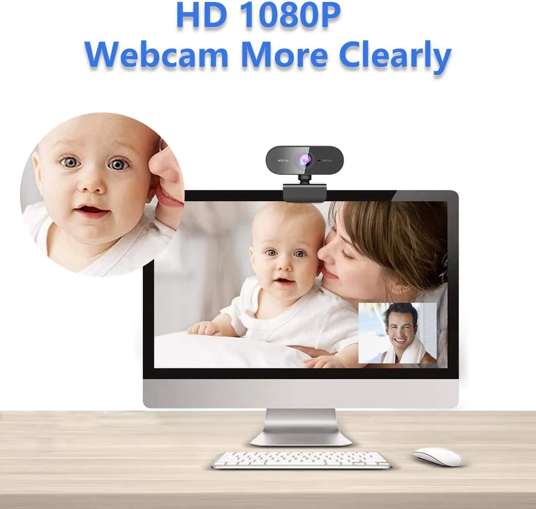 وب کم FWV با میکروفون و کیفیت 1080P HD، دارای پایه برای PC/MAC/لپ تاپ/کامپیوتر رومیزی، وب کم با زاویه دید گسترده برای یوتیوب، اسکایپ، زوم، ایکس باکس وان، تماس های ویدیویی، مطالعه و PS4 وب کم FWV با میکروفون و کیفیت 1080P HD، دارای پایه برای PC/MAC/لپ تاپ/کامپیوتر رومیزی، وب کم با زاویه دید گسترده برای یوتیوب، اسکایپ، زوم، ایکس باکس وان، تماس های ویدیویی، مطالعه و PS4