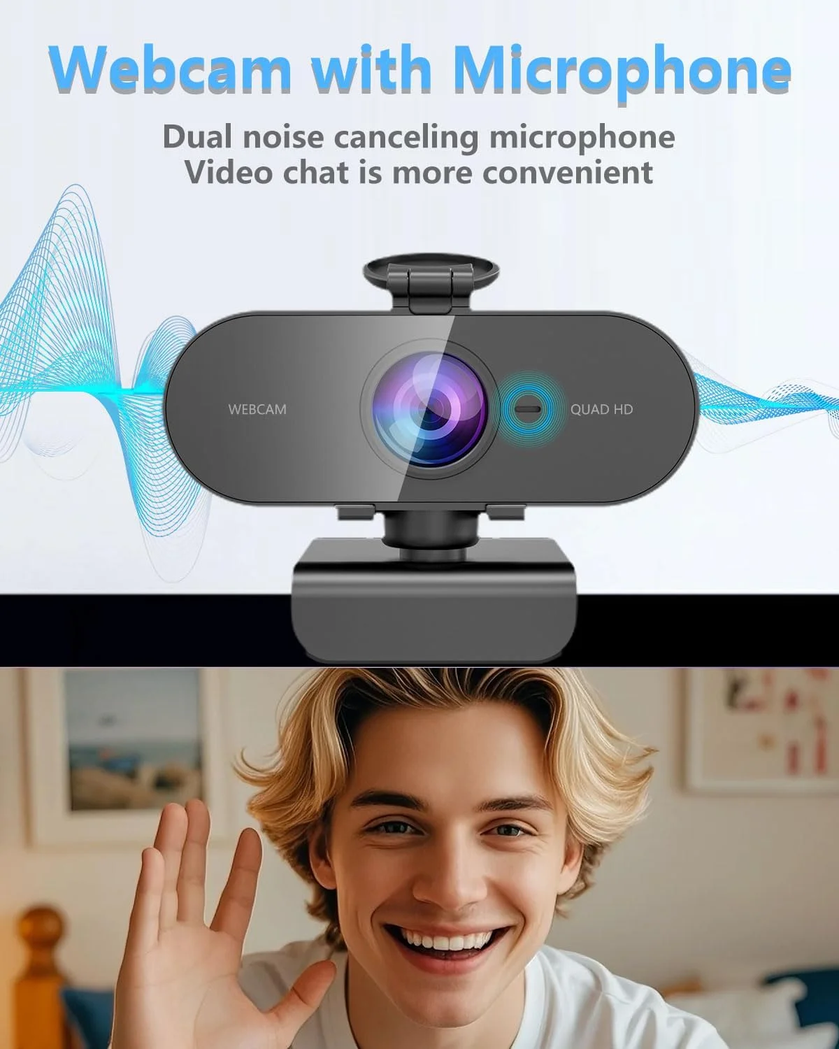 وب کم FWV برای کامپیوتر و وب کم 2K HD، وب کم با پایه میکروفون برای کامپیوتر/مک/لپ تاپ/دسکتاپ، زاویه دید گسترده، اتصال آسان، وب کم USB HD برای زوم/یوتیوب/اسکایپ/تیمز/کنفرانس/تماس ویدیویی وب کم FWV برای کامپیوتر و وب کم 2K HD، وب کم با پایه میکروفون برای کامپیوتر/مک/لپ تاپ/دسکتاپ، زاویه دید گسترده، اتصال آسان، وب کم USB HD برای زوم/یوتیوب/اسکایپ/تیمز/کنفرانس/تماس ویدیویی