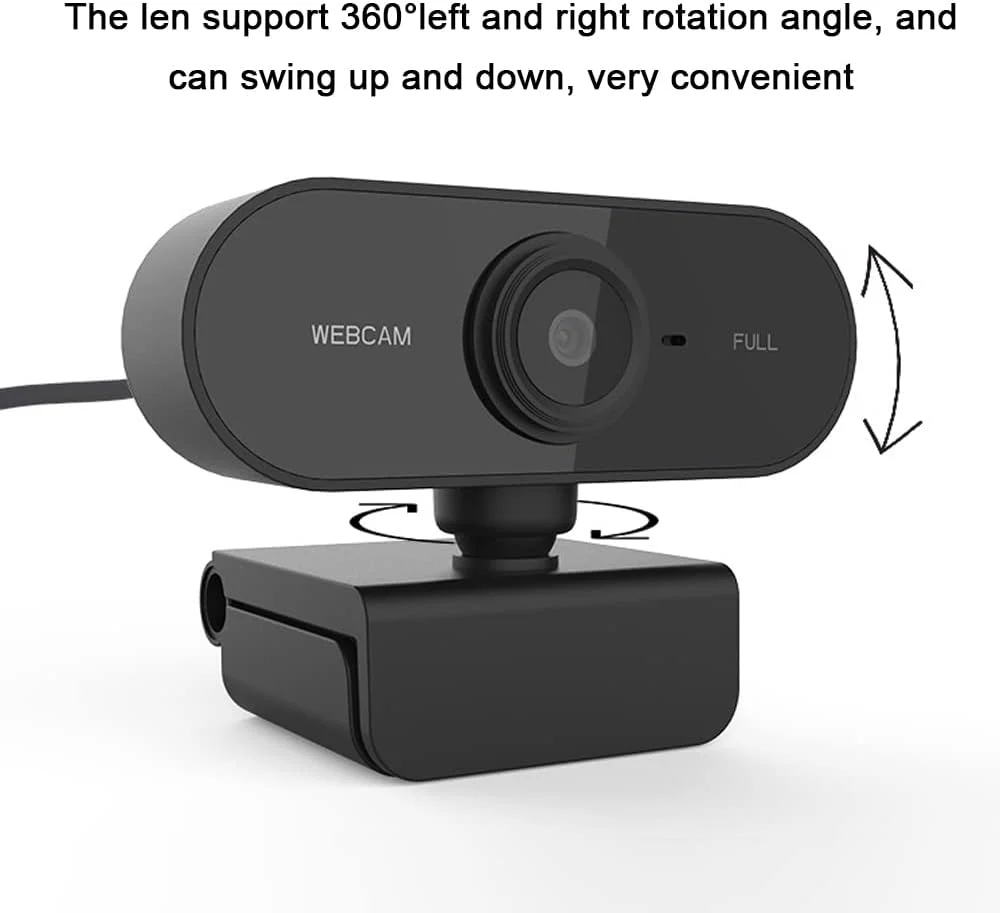 وب‌کم USB2.0 1080P با کیفیت 2 مگاپیکسل و میکروفون برای کامپیوتر و لپ‌تاپ