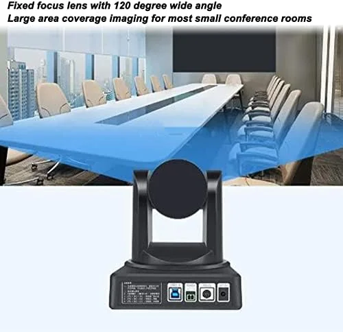 دوربین کنفرانس PTZ گوشیدا، زوم اپتیکال 10 برابر، سیستم دوربین فیلمبرداری HD با وای فای 5.8G همراه با کنترل از راه دور، وب کم PTZ USB2.0 با زاویه دید عریض 120 درجه برای پخش زنده (دوشاخه UK)