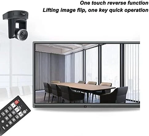 دوربین کنفرانس PTZ گوشیدا، زوم اپتیکال 10 برابر، سیستم دوربین فیلمبرداری HD با وای فای 5.8G همراه با کنترل از راه دور، وب کم PTZ USB2.0 با زاویه دید عریض 120 درجه برای پخش زنده (دوشاخه UK)