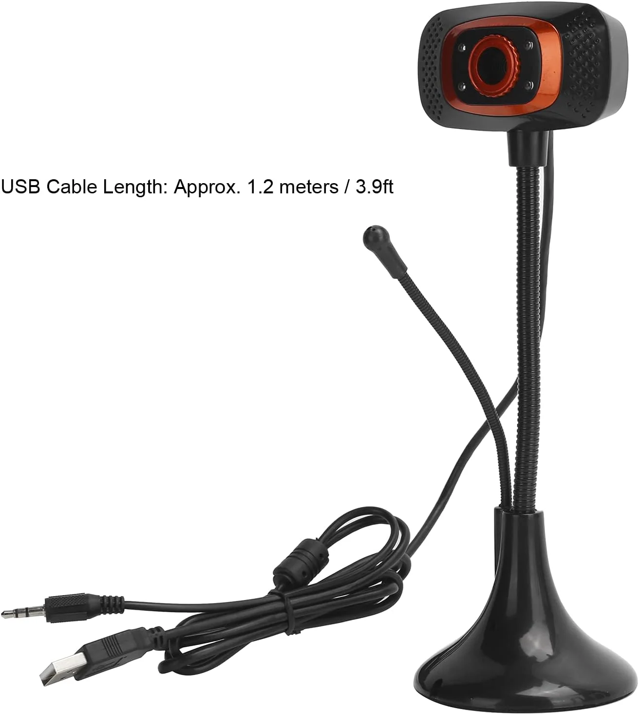 دوربین کامپیوتر 1080P GOWENIC، وب کم USB گیره ای برای لپ تاپ و کامپیوتر رومیزی با میکروفون داخلی برای پخش زنده، کنفرانس ویدیویی، تماس آنلاین