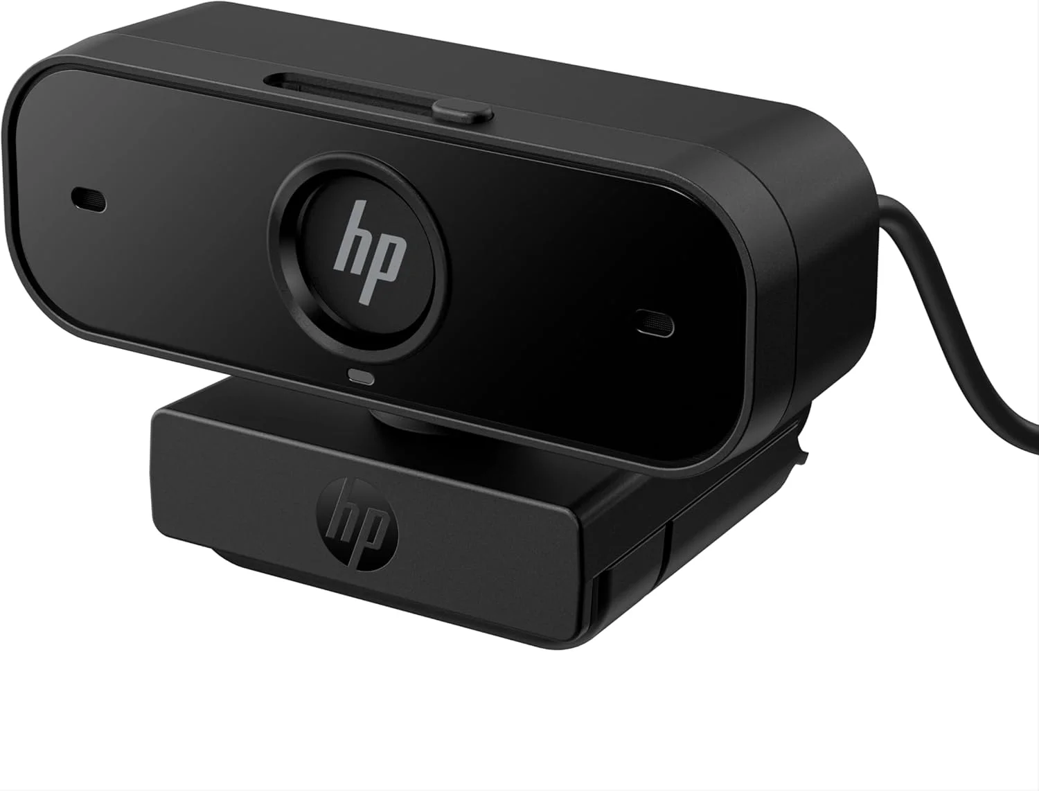 وب کم HP 430 FHD 1080p با فوکوس خودکار، چرخش 360 درجه، میدان دید تا 85 درجه، میکروفون دوگانه حذف نویز، سازگار با Zoom و دارای پرده حریم خصوصی - مشکی