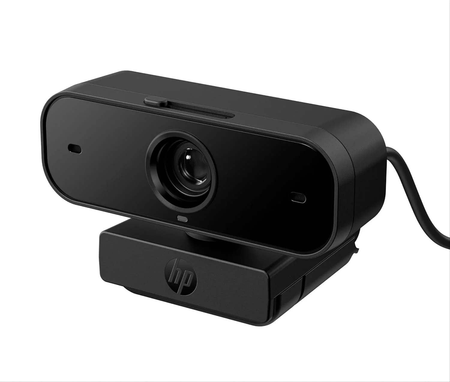 وب کم HP 430 FHD 1080p با فوکوس خودکار، چرخش 360 درجه، میدان دید تا 85 درجه، میکروفون دوگانه حذف نویز، سازگار با Zoom و دارای پرده حریم خصوصی - مشکی