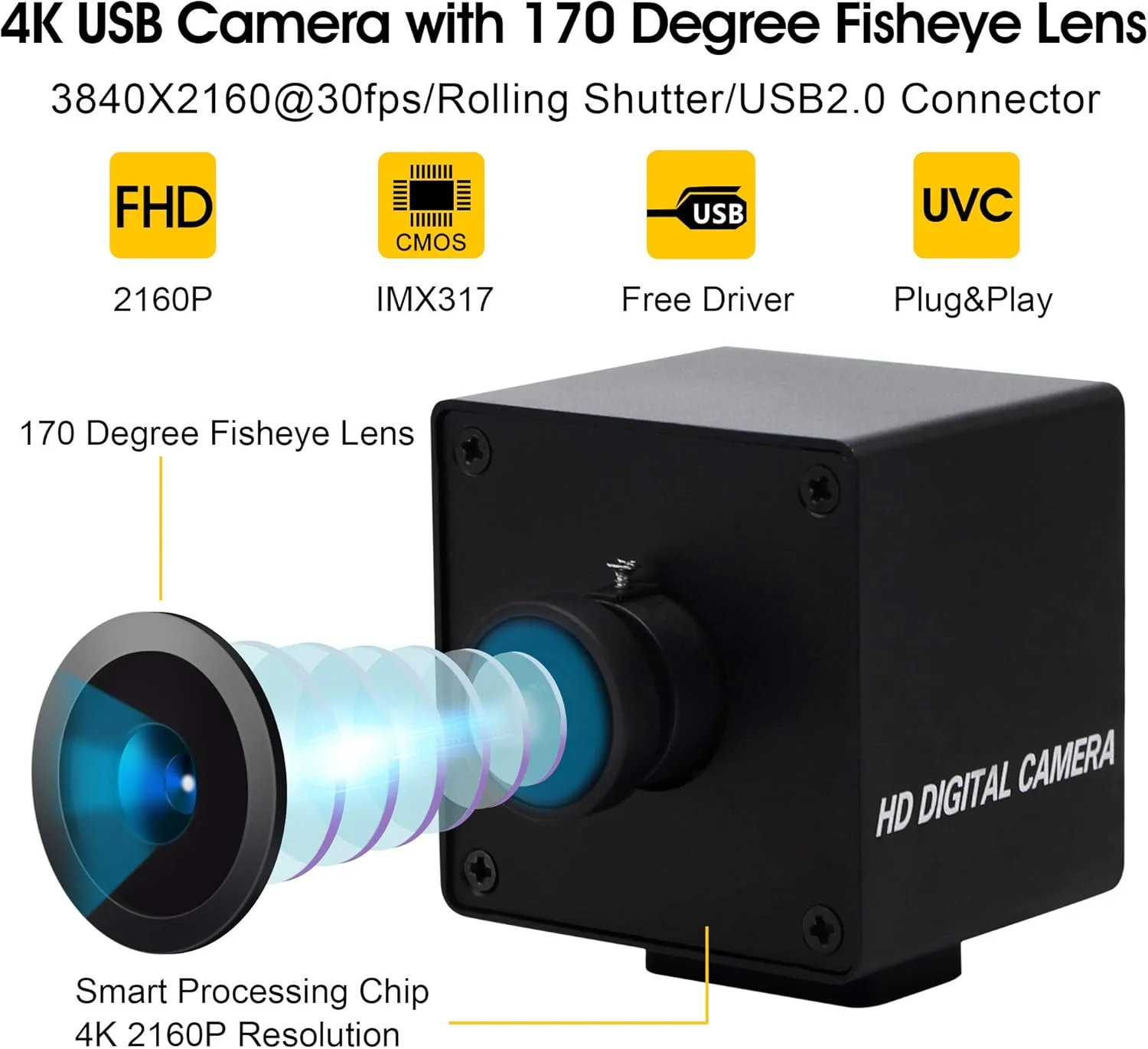 وب کم USB زاویه باز 4K IEights با بدنه فلزی، وب کم فیش آی صوتی و تصویری HD، دوربین پرسرعت کامپیوتر IMX317 USB با دوربین برای کامپیوتر، وب کم مینی UVC USB 2.0 برای لپ تاپ Jetson Nano Raspberry Pi وب کم USB زاویه باز 4K IEights با بدنه فلزی، وب کم فیش آی صوتی و تصویری HD، دوربین پرسرعت کامپیوتر IMX317 USB با دوربین برای کامپیوتر، وب کم مینی UVC USB 2.0 برای لپ تاپ Jetson Nano Raspberry Pi