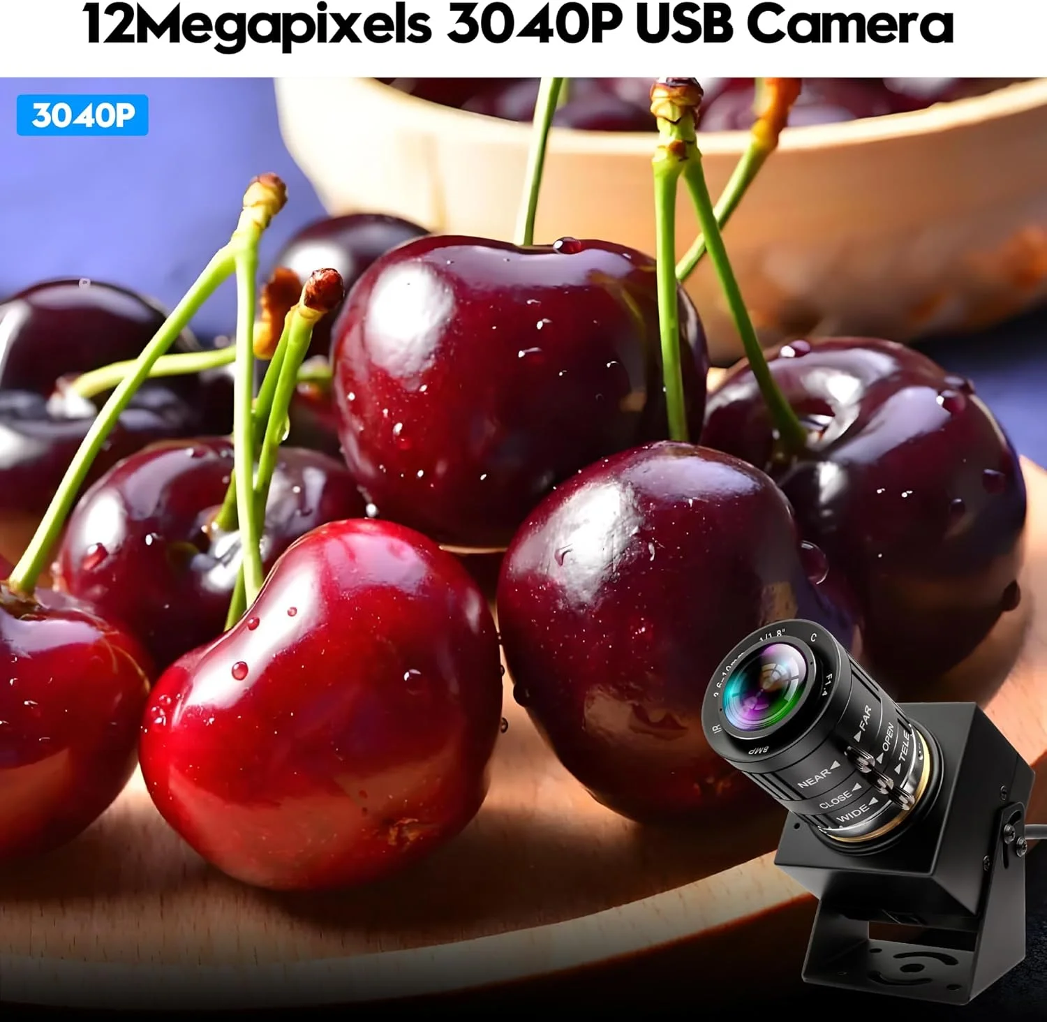 وب کم 4K با لنز وریفوکال دستی 3.6-10 میلی متری، 12 مگاپیکسل UVC بدون نیاز به درایور، سازگار با کامپیوتر، اتصال آسان برای کنفرانس، پرینتر سه بعدی و امنیت صنعتی وب کم 4K با لنز وریفوکال دستی 3.6-10 میلی متری، 12 مگاپیکسل UVC بدون نیاز به درایور، سازگار با کامپیوتر، اتصال آسان برای کنفرانس، پرینتر سه بعدی و امنیت صنعتی