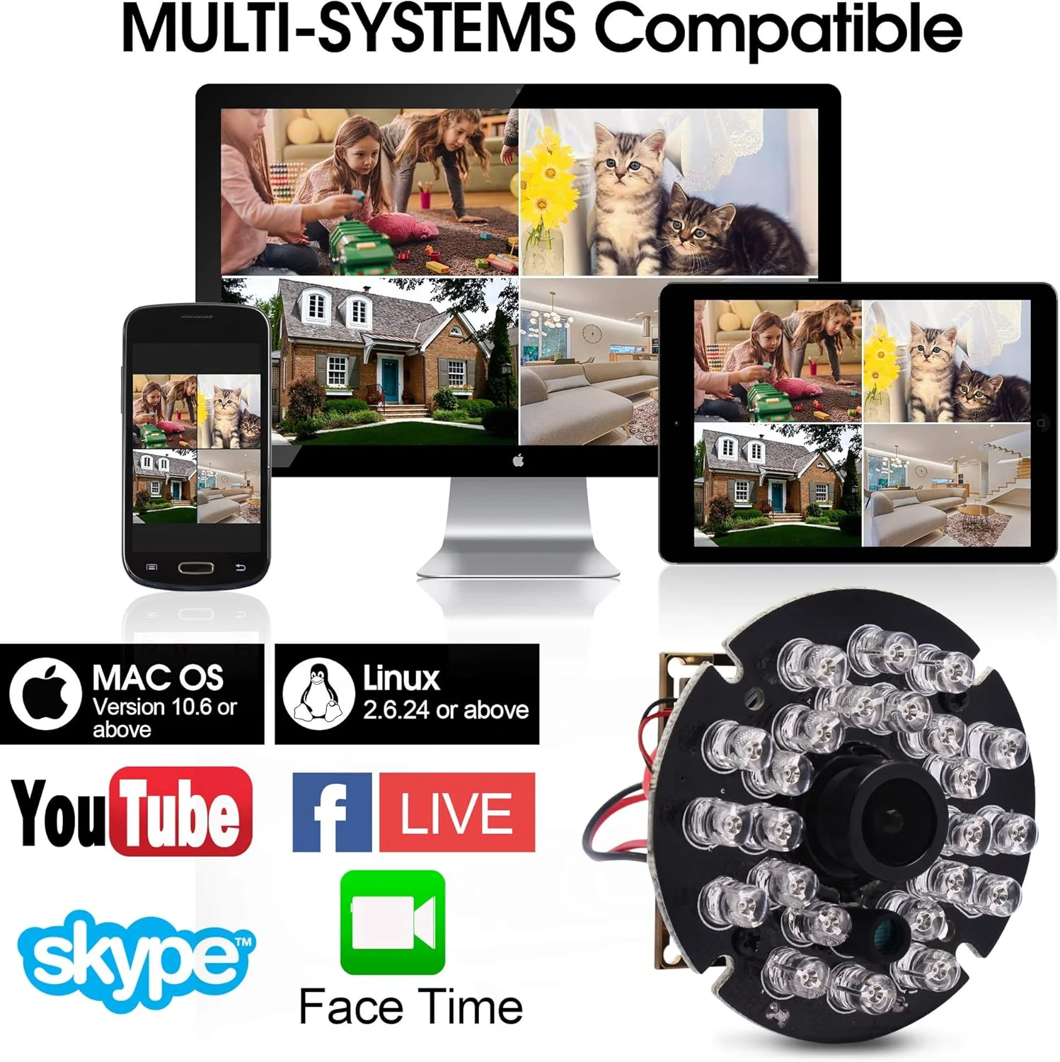 ماژول دوربین USB دید در روز و شب 1080P، برد وب کم مادون قرمز IR، لنز 3.6 میلی متری با زاویه دید عریض، دوربین مینی UVC USB2.0 با سرعت بالا 100 فریم بر ثانیه، دوربین USB صنعتی برای کامپیوتر ماژول دوربین USB دید در روز و شب 1080P، برد وب کم مادون قرمز IR، لنز 3.6 میلی متری با زاویه دید عریض، دوربین مینی UVC USB2.0 با سرعت بالا 100 فریم بر ثانیه، دوربین USB صنعتی برای کامپیوتر