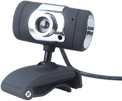 وب کم USB 2.0 با کیفیت HD و 0.3 مگاپیکسل به همراه میکروفون برای کامپیوتر، لپ تاپ، رنگ مشکی وب کم USB 2.0 با کیفیت HD و 0.3 مگاپیکسل به همراه میکروفون برای کامپیوتر، لپ تاپ، رنگ مشکی