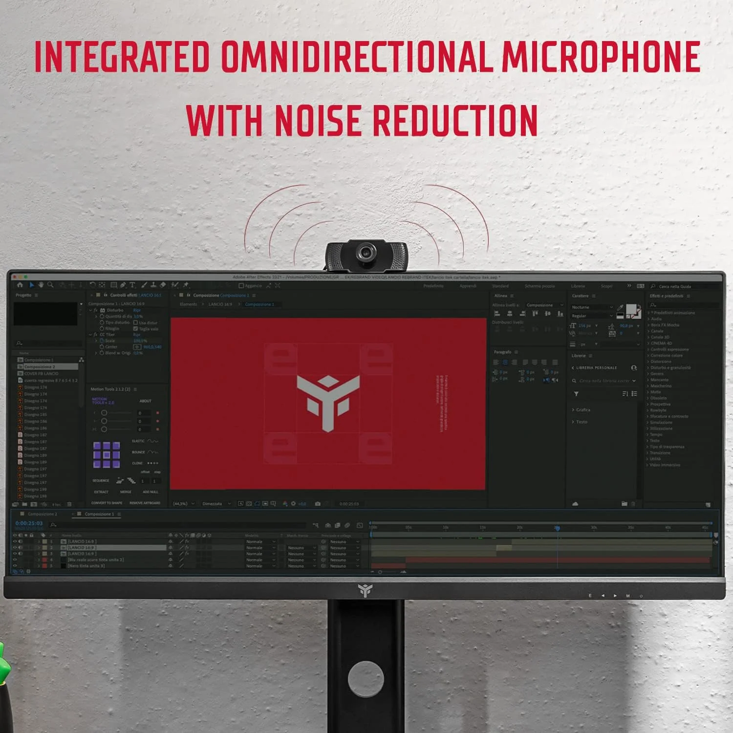 وب کم Itek مدل W300 Full HD 30FPS USB همراه با سه پایه