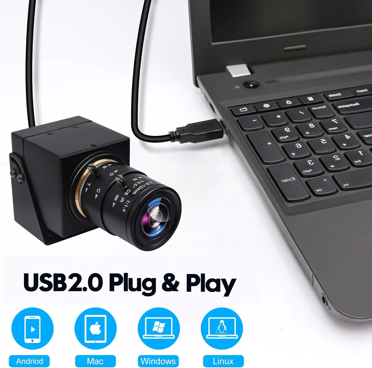 وبکم USB مدل SVPRO با کیفیت 1080P Full HD، دوربین صنعتی 2 مگاپیکسلی با لنز وریفوکال 2.8-12 میلیمتری با فوکوس دستی، 100 فریم بر ثانیه/60 فریم بر ثانیه/30 فریم بر ثانیه برای ویندوز، مک، لینوکس، اندروید وبکم USB مدل SVPRO با کیفیت 1080P Full HD، دوربین صنعتی 2 مگاپیکسلی با لنز وریفوکال 2.8-12 میلیمتری با فوکوس دستی، 100 فریم بر ثانیه/60 فریم بر ثانیه/30 فریم بر ثانیه برای ویندوز، مک، لینوکس، اندروید