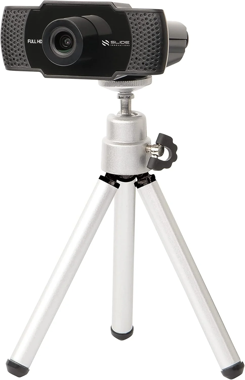 وب کم اسلاید 1080P HD با میکروفون | دوربین کامپیوتر برای تماس های ویدیویی، آموزش از راه دور، کار از خانه، وب کم برای استریمینگ | وب کم برای کامپیوتر رومیزی | سه پایه برای دوربین | نصب آسان، USB
