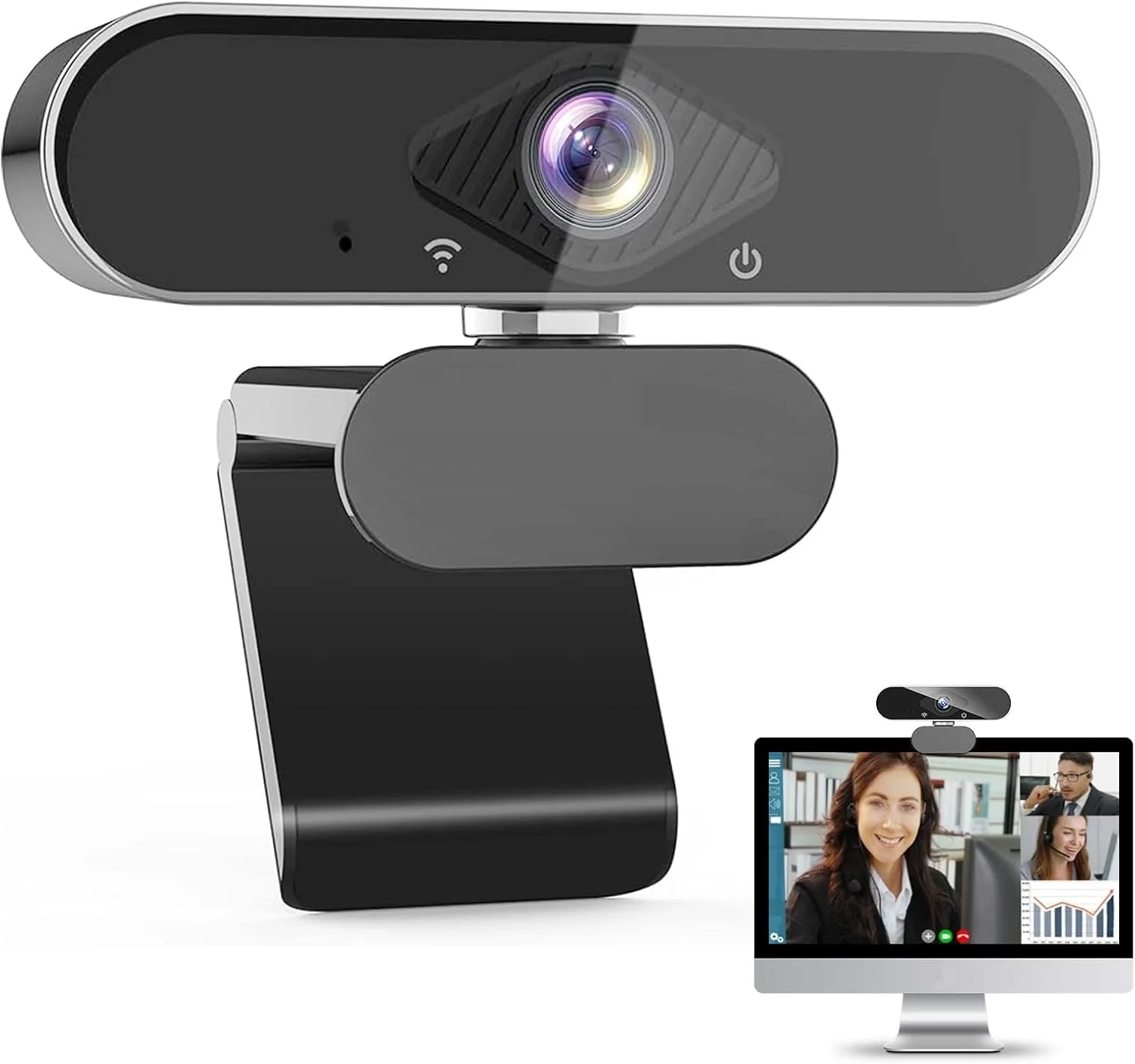 وب کم USB، دوربین وب با کیفیت 1080P Full HD با میکروفون، اتصال آسان، تصحیح نور خودکار، چرخش 360 درجه، وب کم استریم USB برای کامپیوتر، لپ تاپ، مک، کلاس های آنلاین، تماس تصویری، کنفرانس، بازی وب کم USB، دوربین وب با کیفیت 1080P Full HD با میکروفون، اتصال آسان، تصحیح نور خودکار، چرخش 360 درجه، وب کم استریم USB برای کامپیوتر، لپ تاپ، مک، کلاس های آنلاین، تماس تصویری، کنفرانس، بازی