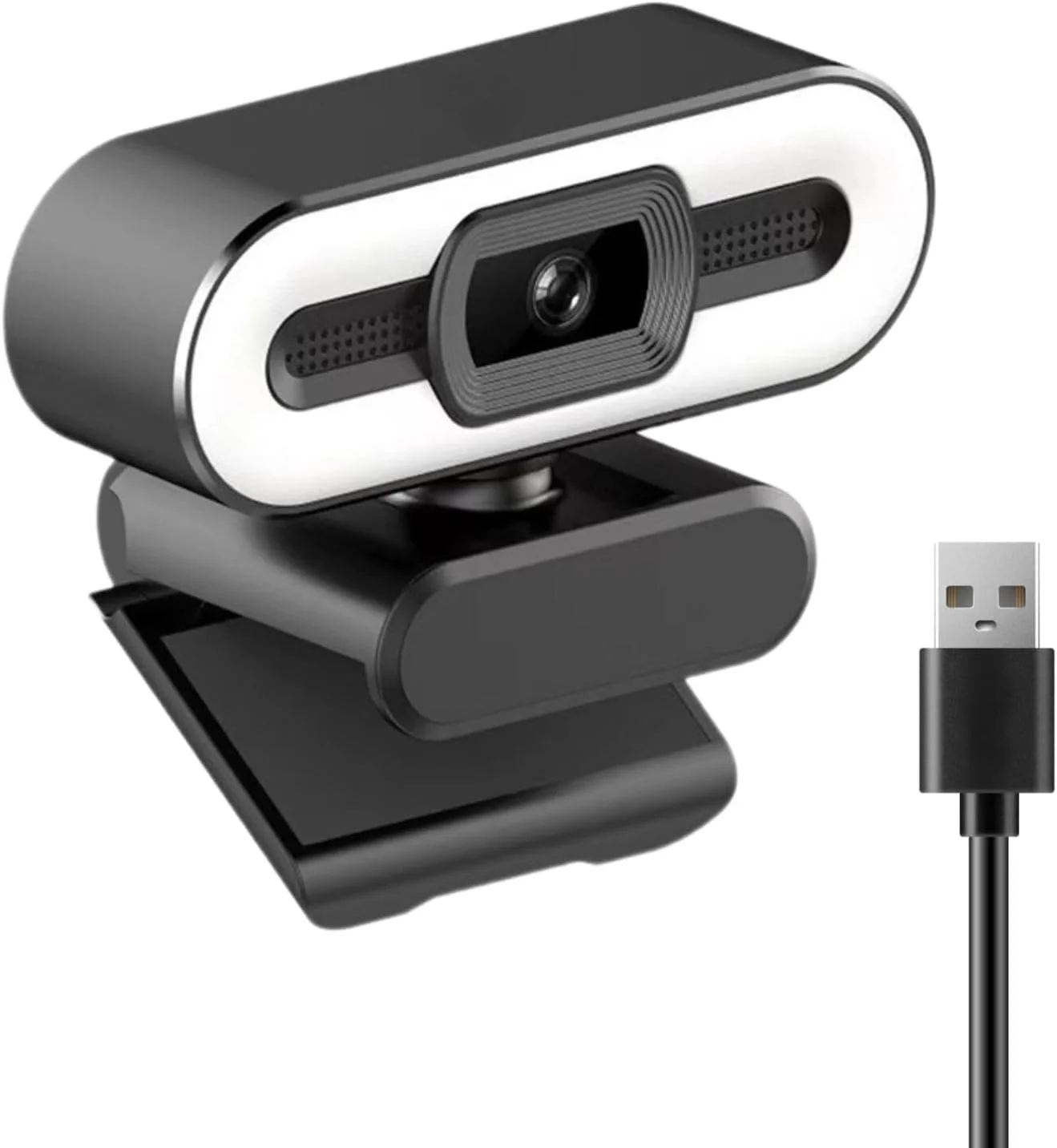 وبکم برای کامپیوتر، وبکم 1080P فول اچدی با میکروفون و رینگ لایت، چرخش 360 درجه، زاویه دید 120 درجه، وب کم USB 2.0 با قابلیت اتصال آسان برای کنفرانس و پخش زنده وبکم برای کامپیوتر، وبکم 1080P فول اچدی با میکروفون و رینگ لایت، چرخش 360 درجه، زاویه دید 120 درجه، وب کم USB 2.0 با قابلیت اتصال آسان برای کنفرانس و پخش زنده