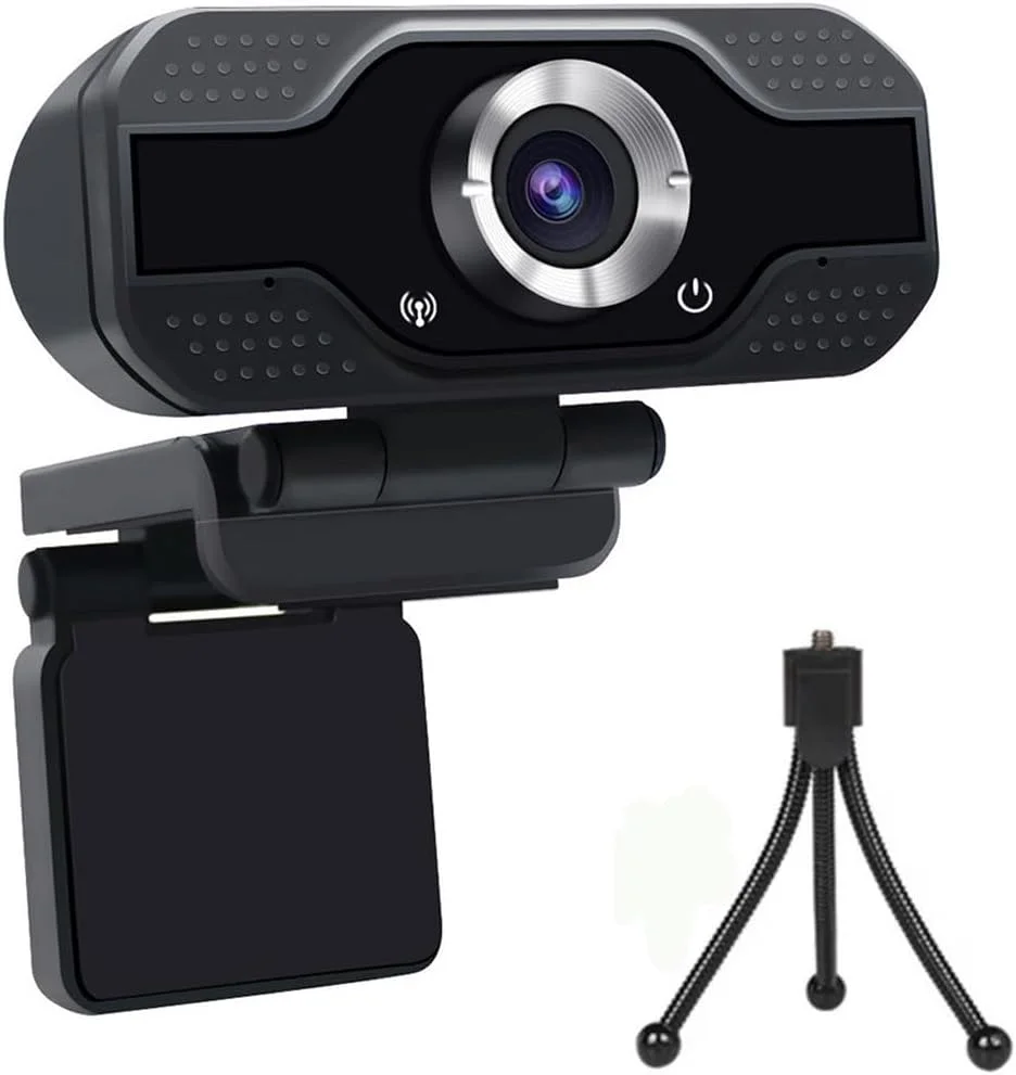 وب کم 1080P با میکروفون، وب کم HD با پایه سه پایه، دوربین کامپیوتر USB عریض، وب کم میکروفون استریم برای تماس/کنفرانس آنلاین، Facetime/YouTube کامپیوتر رومیزی لپ تاپ وب کم 1080P با میکروفون، وب کم HD با پایه سه پایه، دوربین کامپیوتر USB عریض، وب کم میکروفون استریم برای تماس/کنفرانس آنلاین، Facetime/YouTube کامپیوتر رومیزی لپ تاپ