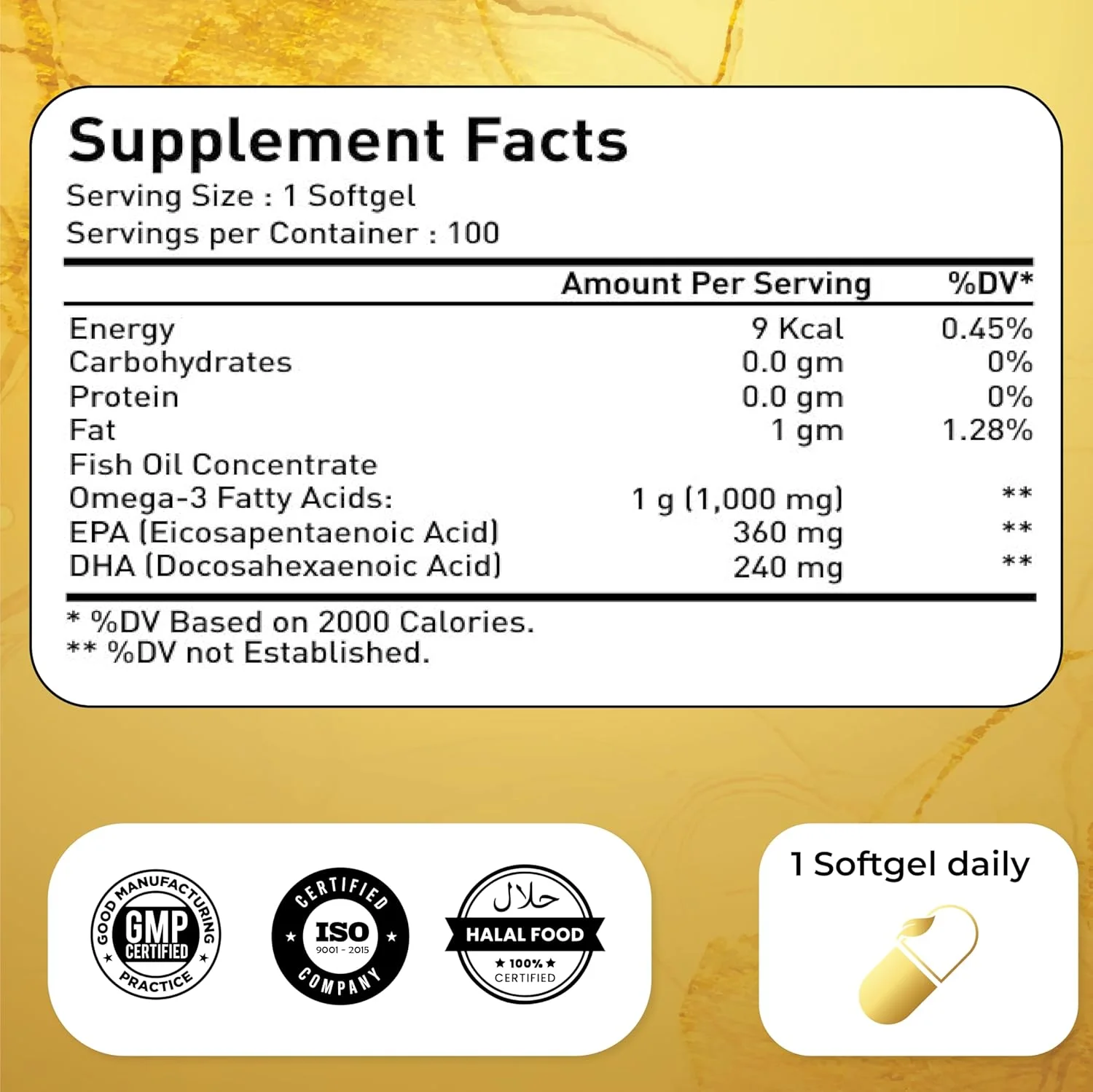 روغن ماهی امگا 3 ناترولینا 2000 میلی گرم، 360 EPA، 240 DHA با قدرت دو برابر، 200 سافت ژل | پشتیبانی از سلامت قلب و عروق، قلب، چشم و مغز | مکمل اسید چرب امگا 3 برای مردان و زنان (تامین 100 روزه)
