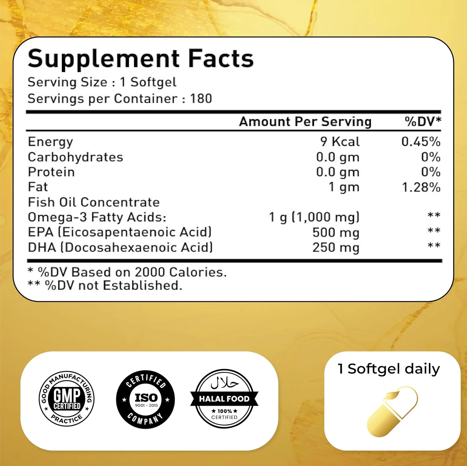 ناترولینا امگا 3 روغن ماهی 1000 میلی گرم - 180 سافت ژل 500 EPA 250 DHA | تقویت سلامت قلب و عروق، پشتیبانی از تحرک مفاصل و عملکرد مغز | مکمل های اسید چرب امگا 3 | غیر GMO، بدون گلوتن ناترولینا امگا 3 روغن ماهی 1000 میلی گرم - 180 سافت ژل 500 EPA 250 DHA | تقویت سلامت قلب و عروق، پشتیبانی از تحرک مفاصل و عملکرد مغز | مکمل های اسید چرب امگا 3 | غیر GMO، بدون گلوتن