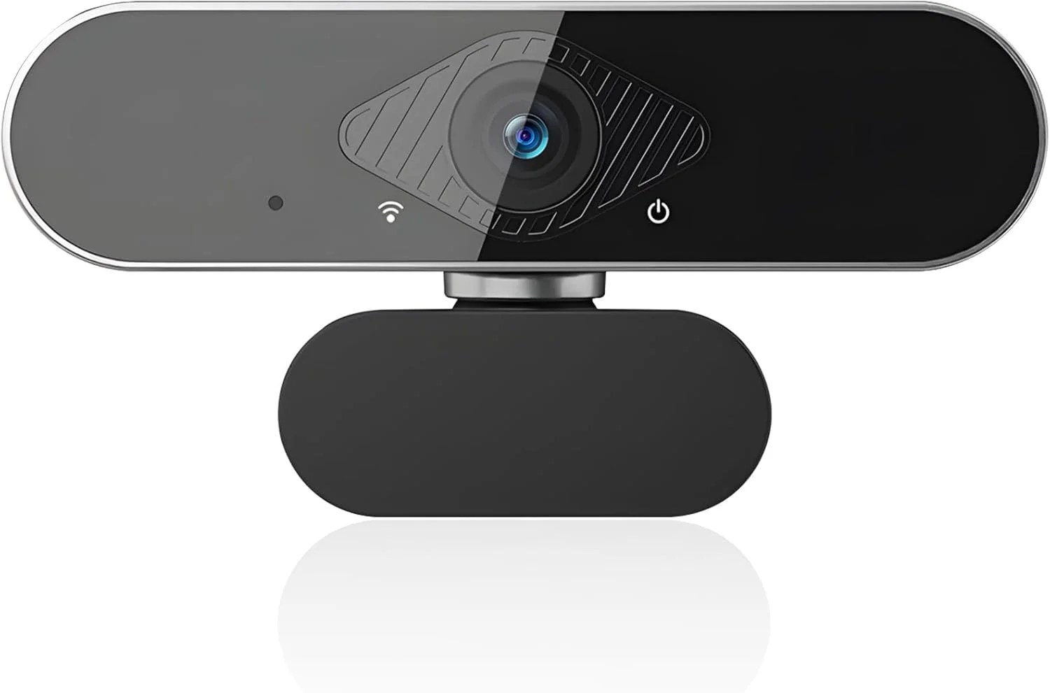 وب کم برای کامپیوتر با میکروفون، وب کم USB فول اچ دی 1080P با میکروفون و تنظیم نور خودکار، وب کم 360 درجه قابل تنظیم برای کامپیوتر، لپ تاپ، استریمینگ، بازی، تماس های زوم (مشکی)