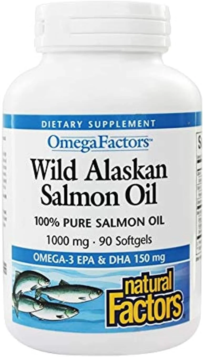 کپسول های ژله ای روغن ماهی سالمون آلاسکا Natural Factors Omega Factors