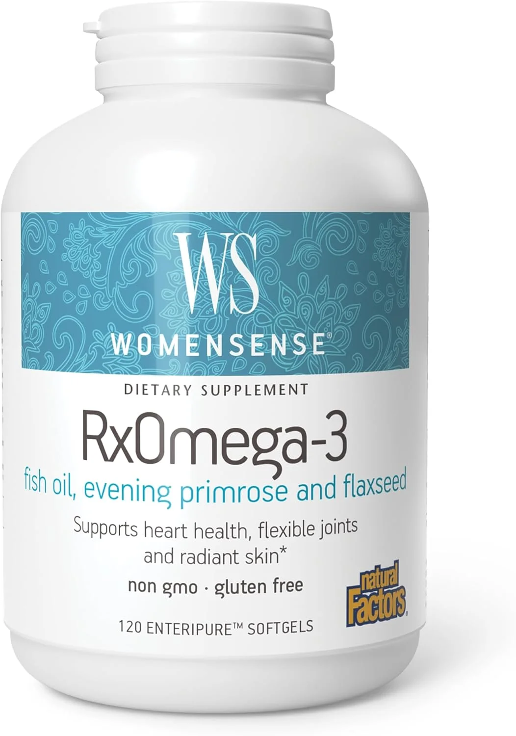 نچرال فاکتورز Women Sense RxOmega-3، 120 سافت ژل Enteripure