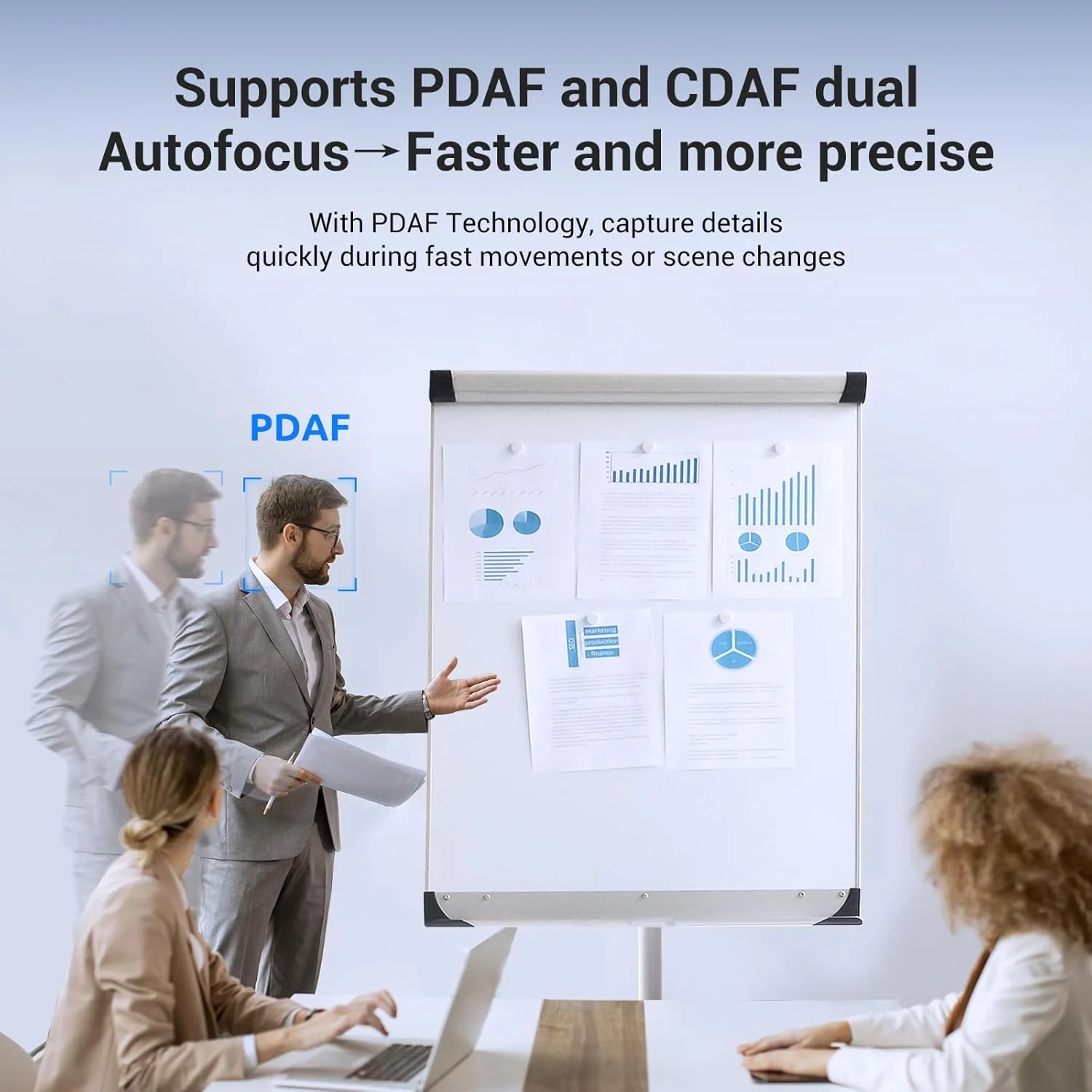 وب‌کم 4K مدل NewEye 62 مناسب برای کامپیوتر، فوکوس خودکار PDAF، کیفیت 1080P با نرخ 60 فریم بر ثانیه، زاویه دید 79 درجه، اعوجاج کم، 2 میکروفون با قابلیت حذف نویز، پوشش حریم خصوصی، اتصال USB Plug&Play، دوربین کامپیوتر برای جلسات آنلاین و استریم