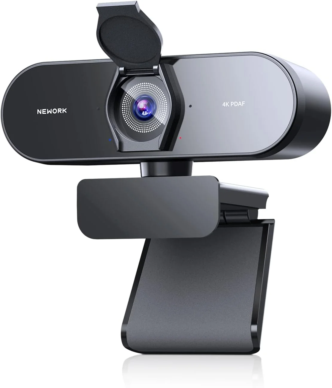 وب‌کم 4K NEWORK با حسگر سونی، فوکوس خودکار PDAF، 1080P@60FPS، 2 میکروفون حذف نویز، تصحیح نور خودکار، اتصال USB Plug&Play، پوشش حریم خصوصی، 79°FOV، دوربین استریمینگ برای PC، مک، لپ‌تاپ، تماس‌های ویدیویی