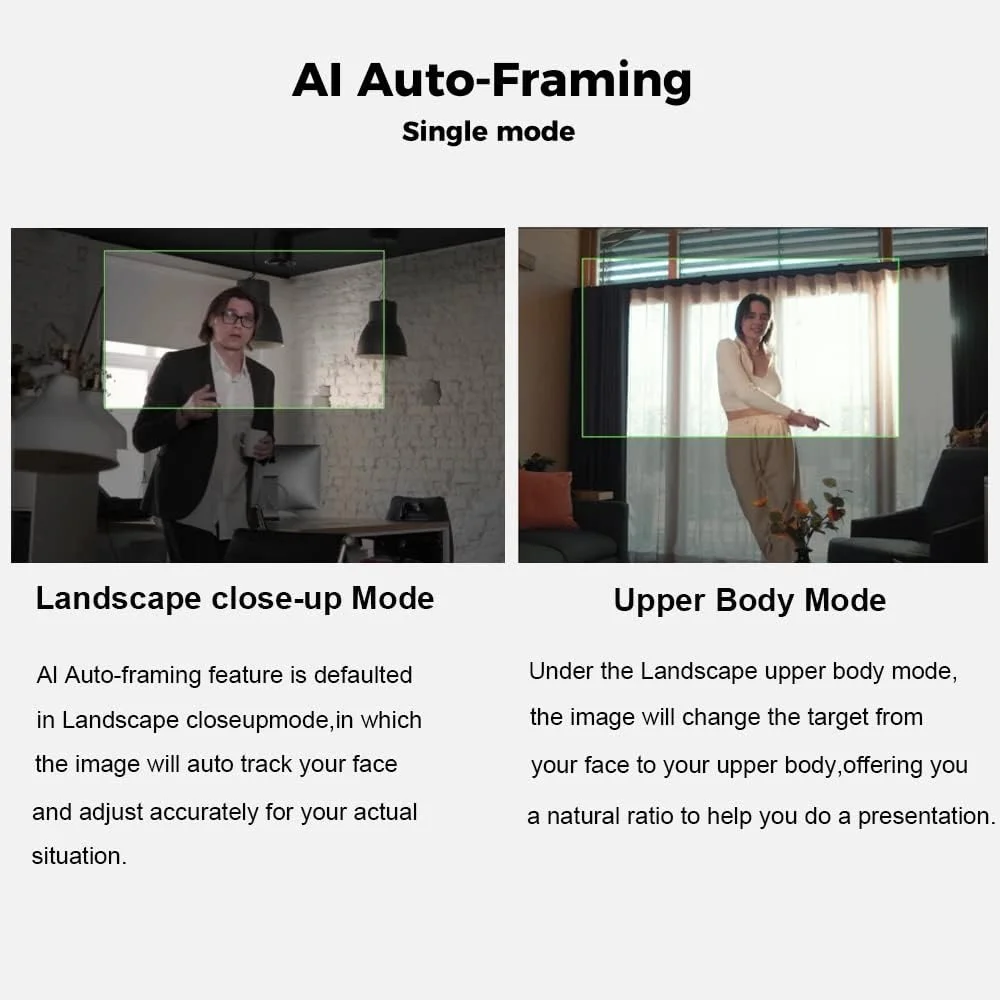 وب‌کم OBSBOT Meet 4K PTZ، رزولوشن 4K با قابلیت ردیابی هوش مصنوعی، کادربندی خودکار، کنترل با اشاره، دوربین کنفرانس ویدیویی HDR با زوم 4X برای چت تصویری، جلسات آنلاین، کلاس آنلاین و پخش زنده