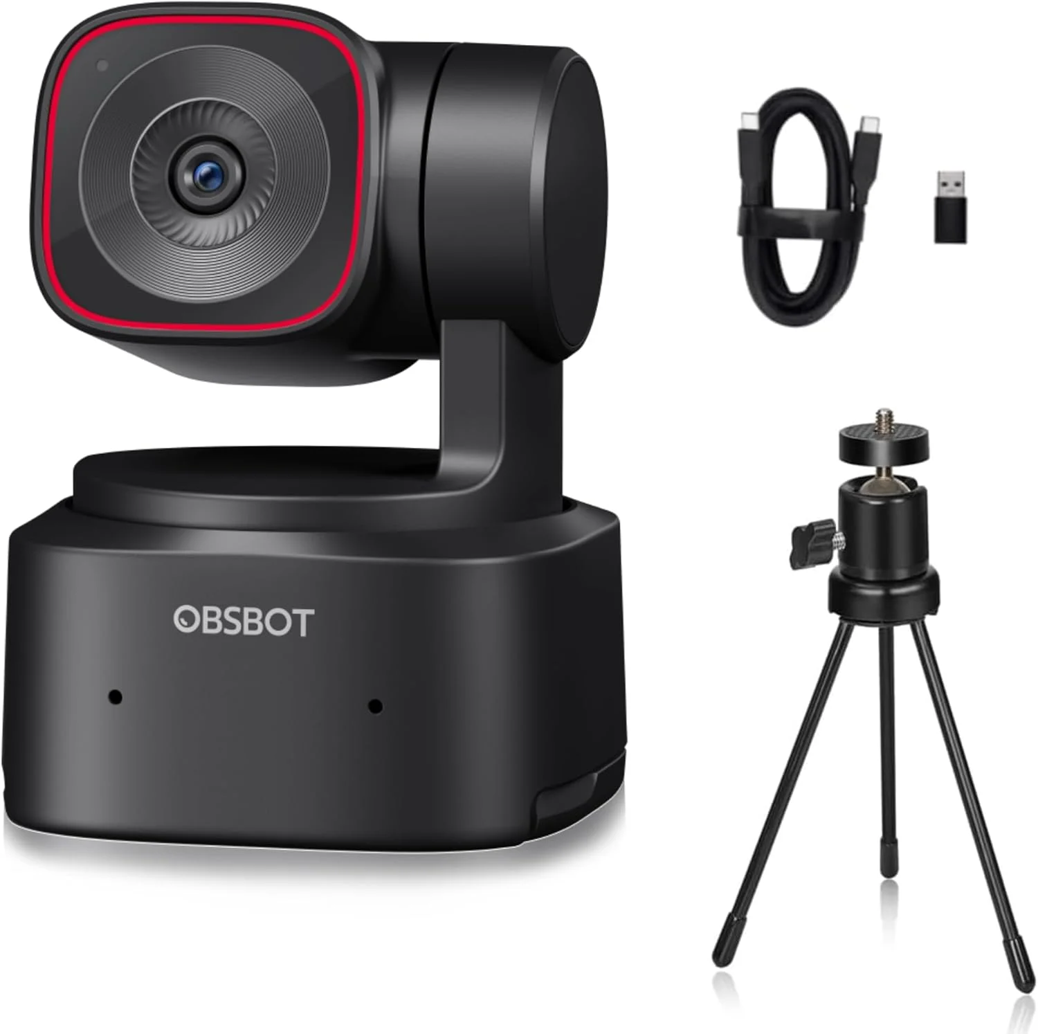 وبکم OBSBOT Tiny 2 Lite, PTZ 4K با کیفیت HDR و نرخ 60 فریم در ثانیه, دوربین کامپیوتر با ردیابی هوش مصنوعی, میکروفون با حذف نویز هوش مصنوعی, سه پایه, کنترل اشارهای, فوکوس خودکار, اتصال آسان, مناسب برای بازی یا استریم وبکم OBSBOT Tiny 2 Lite, PTZ 4K با کیفیت HDR و نرخ 60 فریم در ثانیه, دوربین کامپیوتر با ردیابی هوش مصنوعی, میکروفون با حذف نویز هوش مصنوعی, سه پایه, کنترل اشارهای, فوکوس خودکار, اتصال آسان, مناسب برای بازی یا استریم