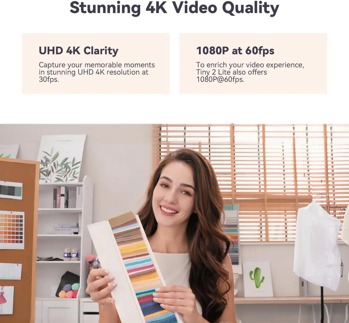 وبکم OBSBOT Tiny 2 Lite, PTZ 4K با کیفیت HDR و نرخ 60 فریم در ثانیه, دوربین کامپیوتر با ردیابی هوش مصنوعی, میکروفون با حذف نویز هوش مصنوعی, سه پایه, کنترل اشارهای, فوکوس خودکار, اتصال آسان, مناسب برای بازی یا استریم وبکم OBSBOT Tiny 2 Lite, PTZ 4K با کیفیت HDR و نرخ 60 فریم در ثانیه, دوربین کامپیوتر با ردیابی هوش مصنوعی, میکروفون با حذف نویز هوش مصنوعی, سه پایه, کنترل اشارهای, فوکوس خودکار, اتصال آسان, مناسب برای بازی یا استریم