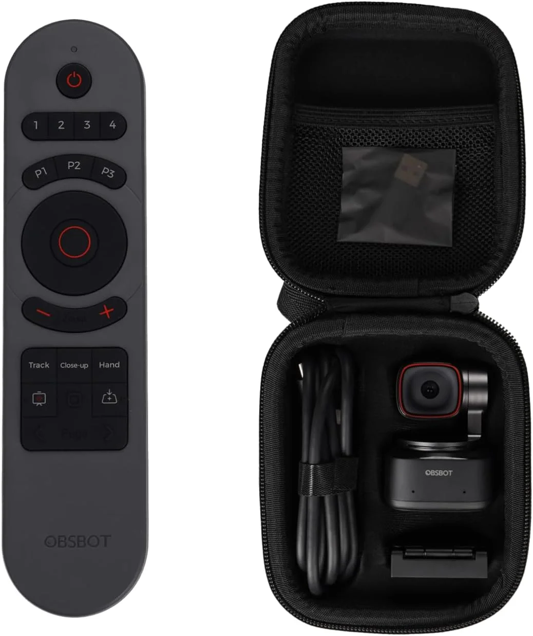 مجموعه OBSBOT Tiny 2 Remote: وبکم Tiny 2 4K + ریموت هوشمند Tiny 2 مجموعه OBSBOT Tiny 2 Remote: وبکم Tiny 2 4K + ریموت هوشمند Tiny 2