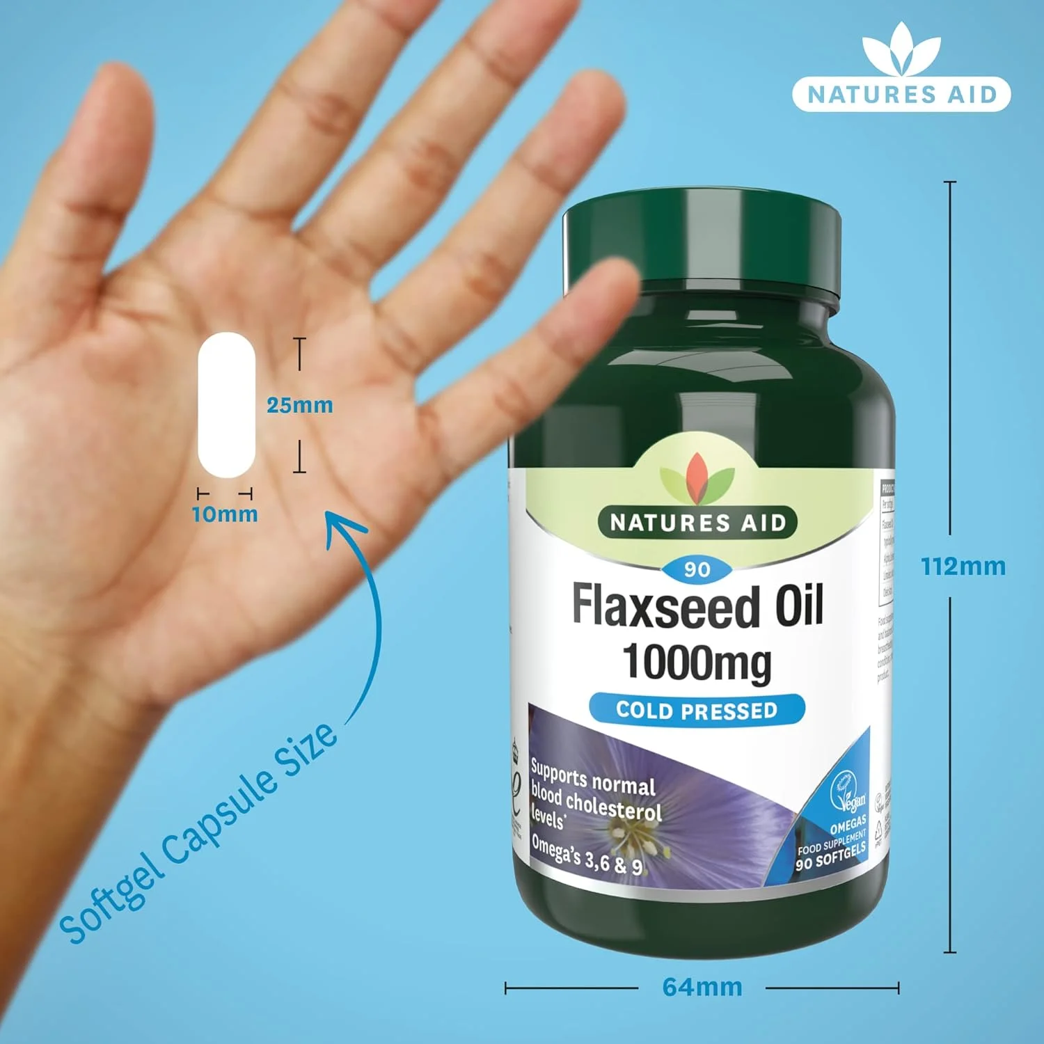 کپسول های روغن تخم کتان نیچرز اید، 1000 میلی گرم کپسول های روغن تخم کتان نیچرز اید، 1000 میلی گرم