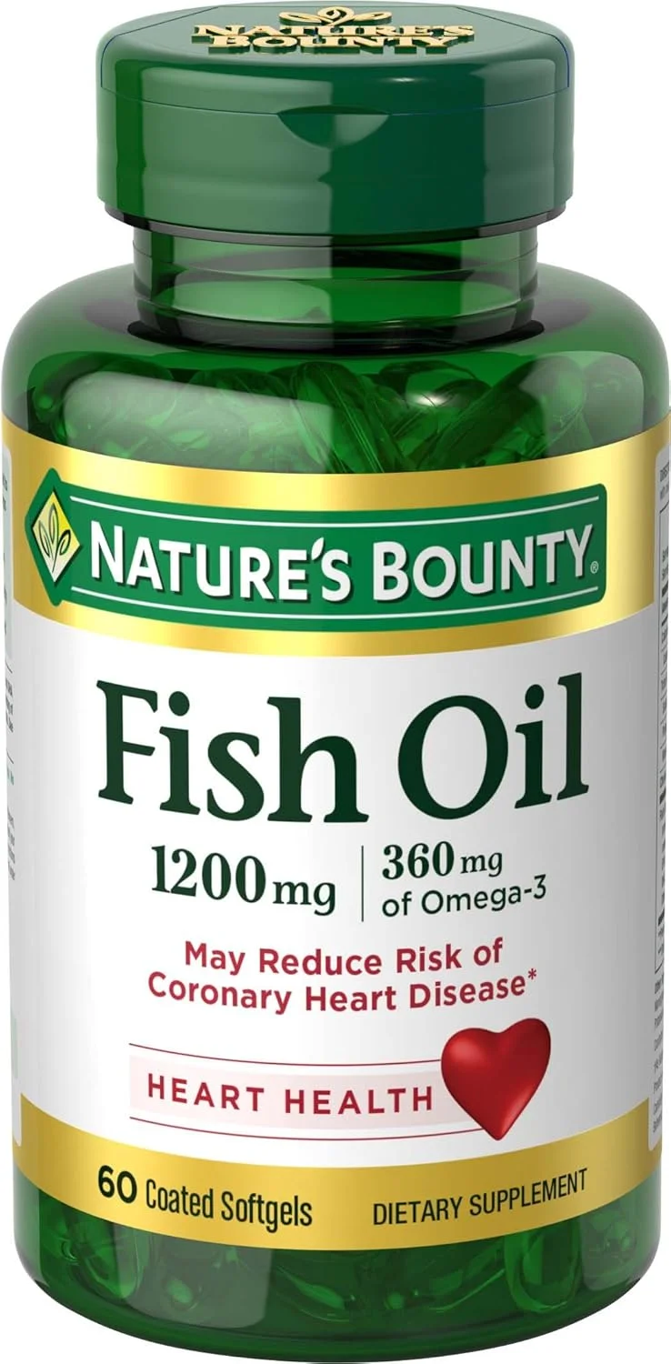 قرص روغن ماهی بدون بو Nature's Bounty، 1200 میلی گرم، 60 عدد قرص روغن ماهی بدون بو Nature's Bounty، 1200 میلی گرم، 60 عدد