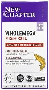 نیو چپتر WholeMega - روغن ماهی کامل با امگا و ویتامین D3 - 60 عدد